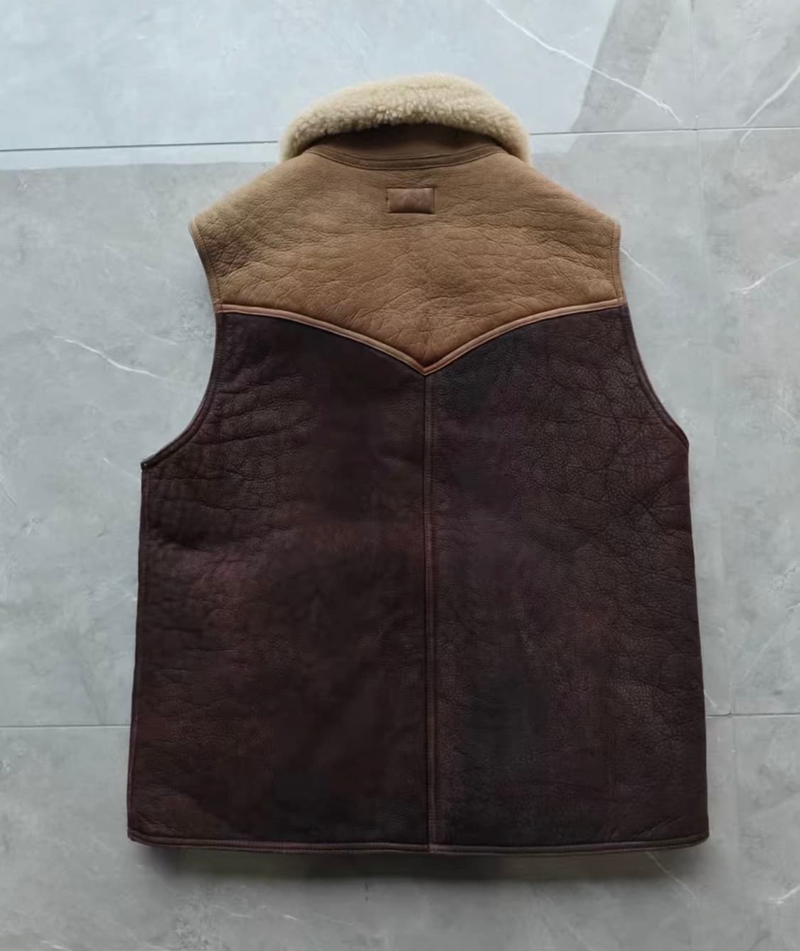 rrl 레더 베스트 s.m 상품이미지3