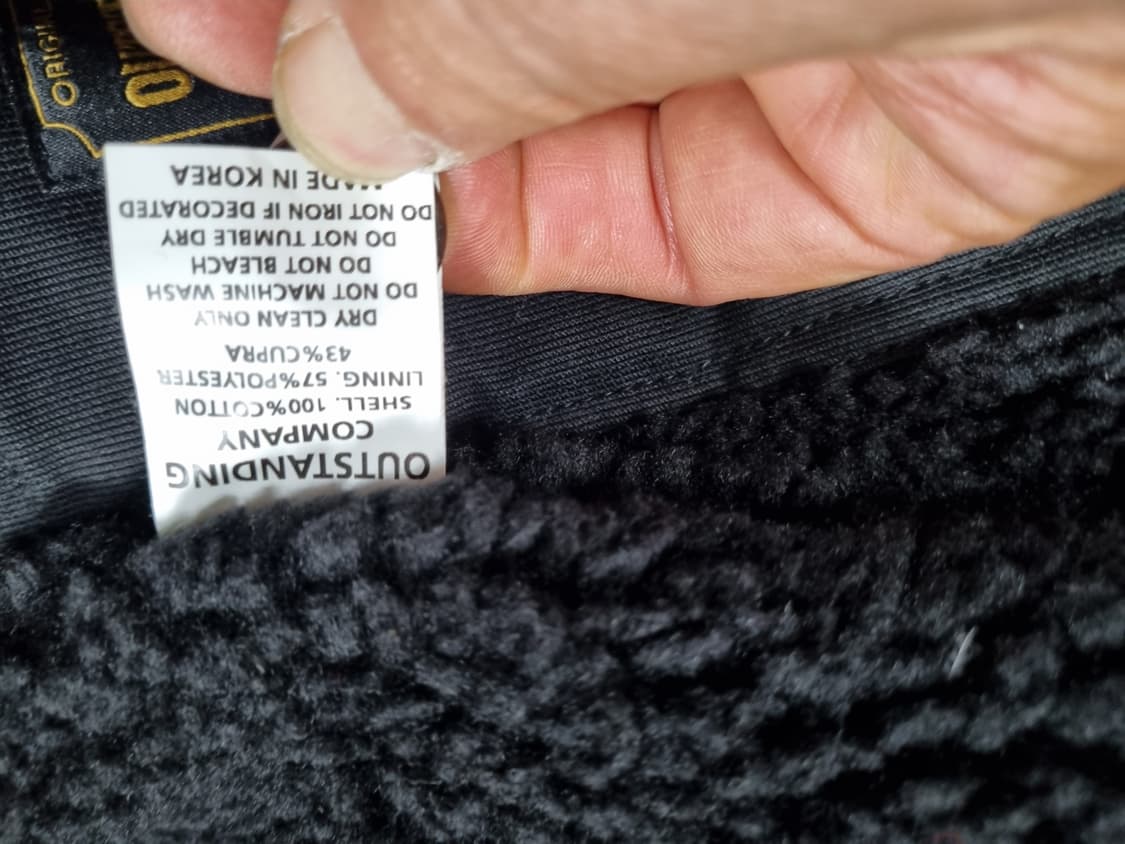 아웃스탠딩 블랙 데님 후리스 안감 자켓 m 상품이미지4