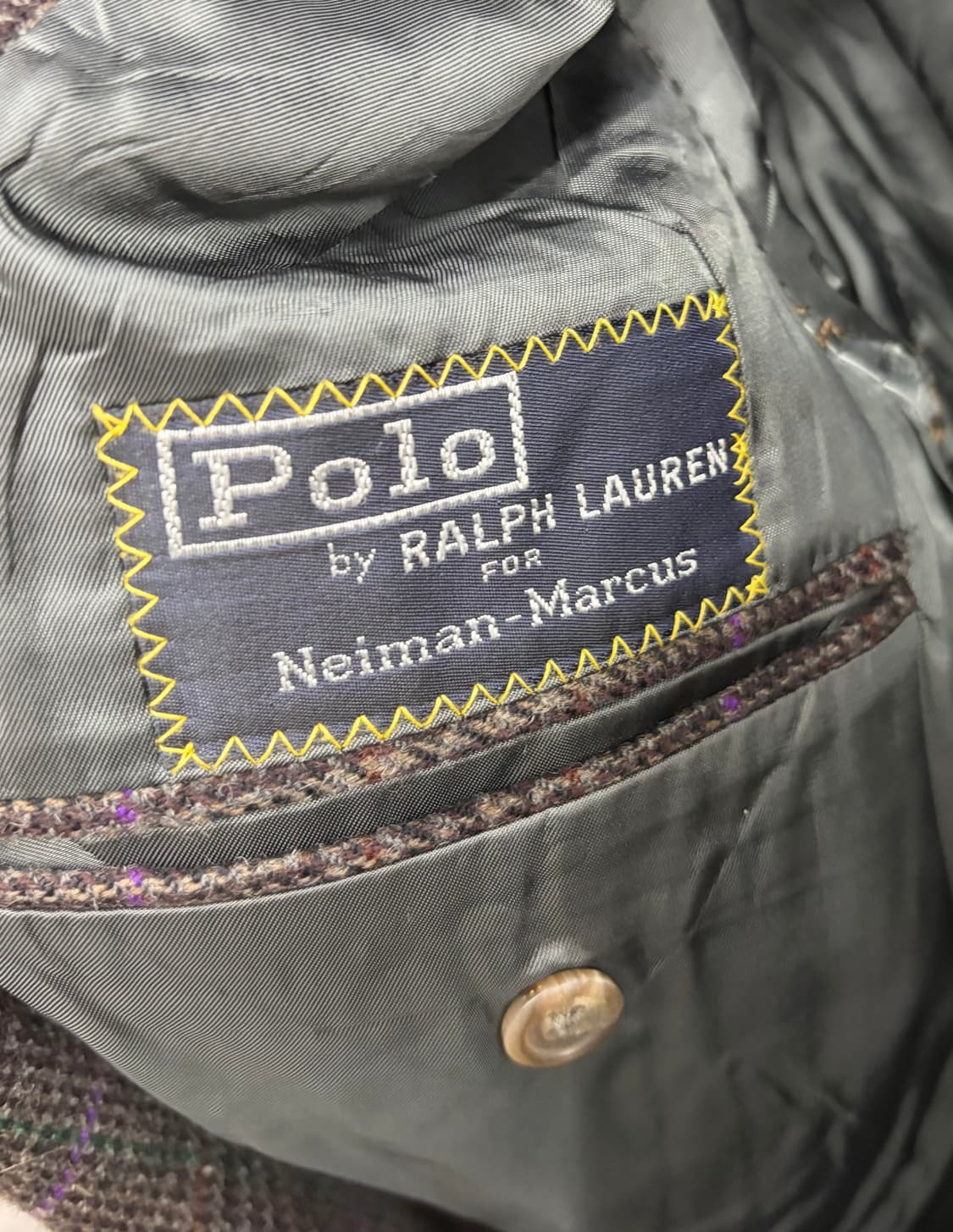 폴로 랄프로렌 울체크 해링본 자켓 상품이미지8