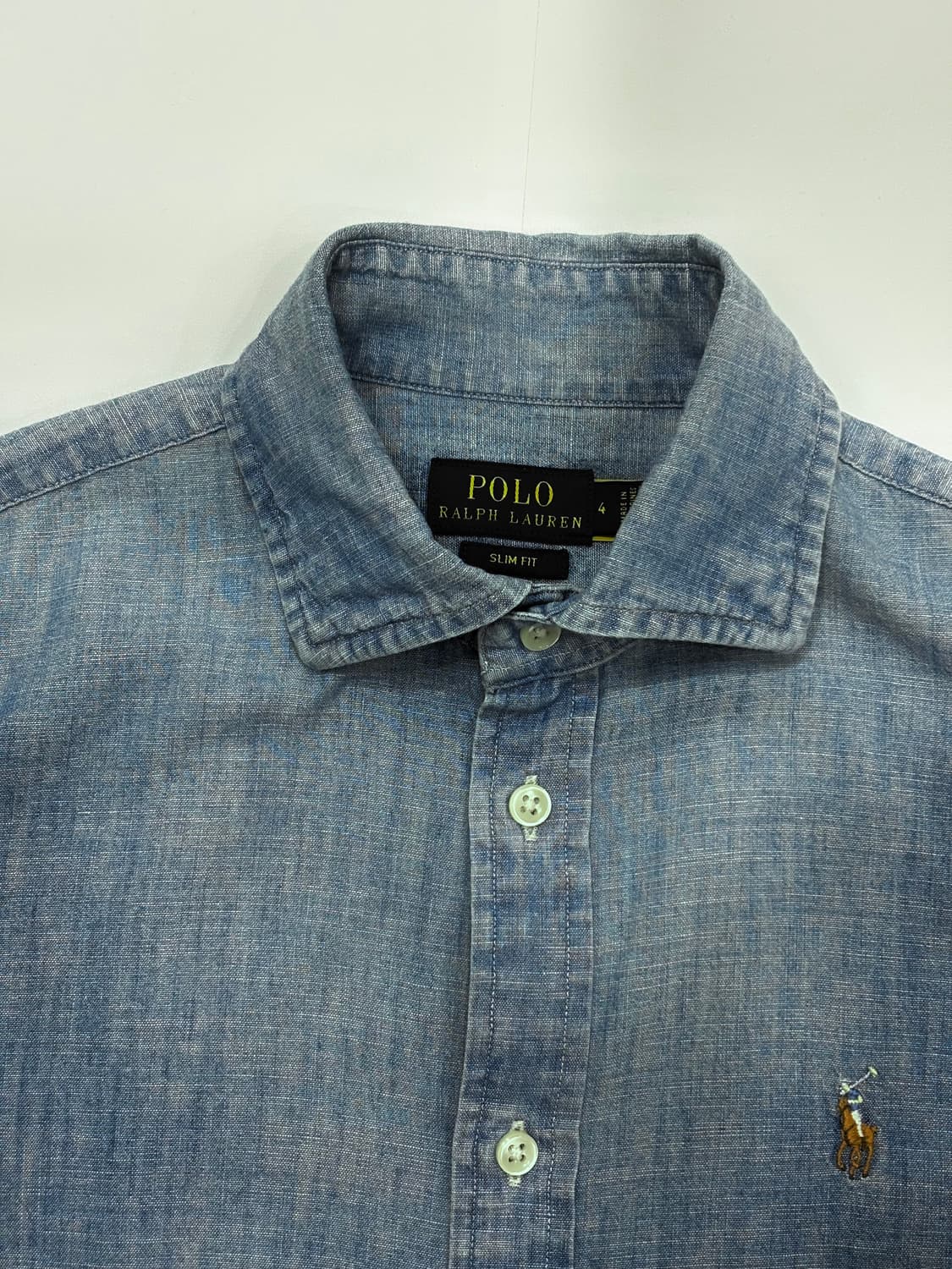 Polo 폴로랄프로렌 신형 QR 데님 셔츠 상품이미지3