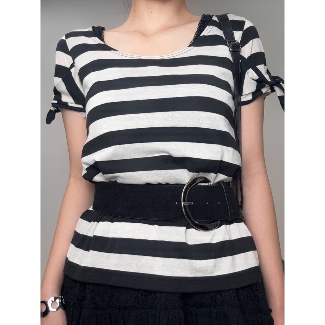빈티지 스트라이프 블라우스 상품이미지1