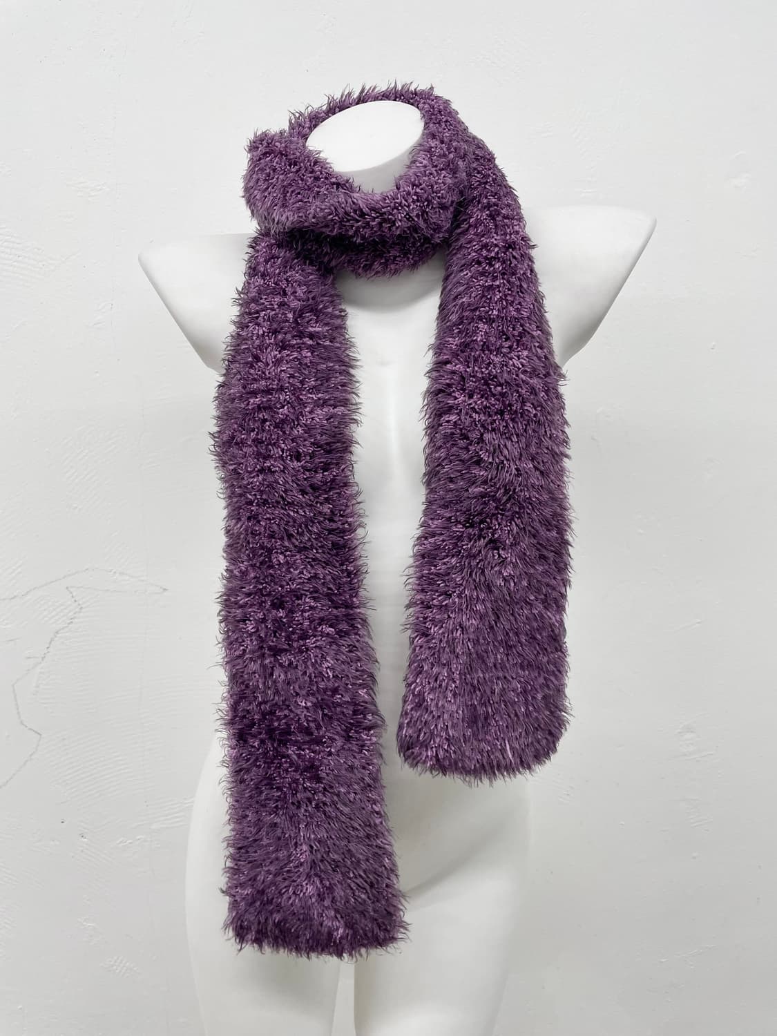 퍼플 헤어리 머플러 상품이미지3