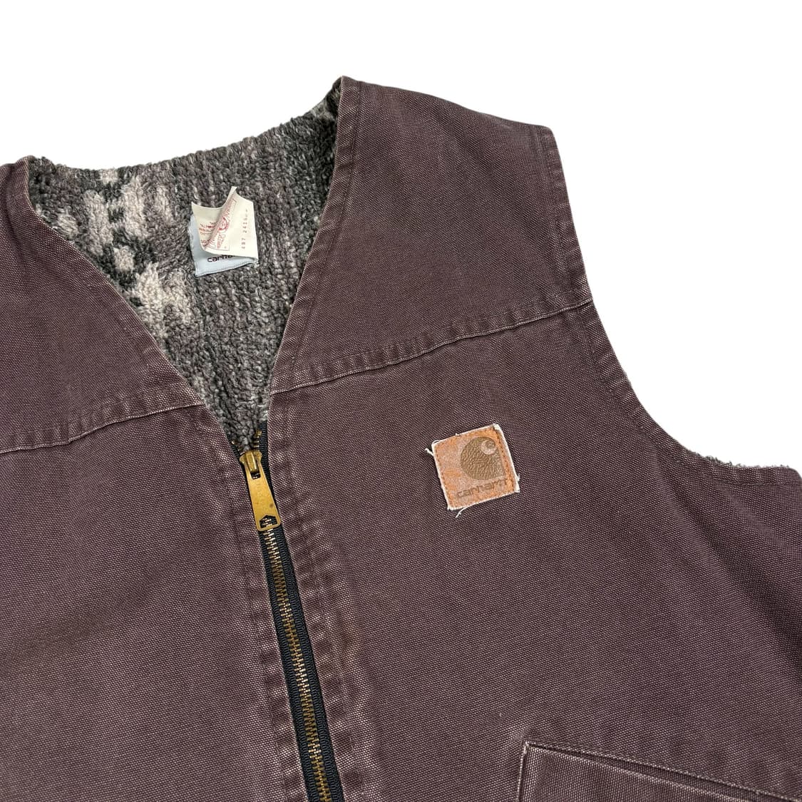 칼하트90‘s 아즈텍 패턴 모카 브라운 VP173 워크 베스트 상품이미지2