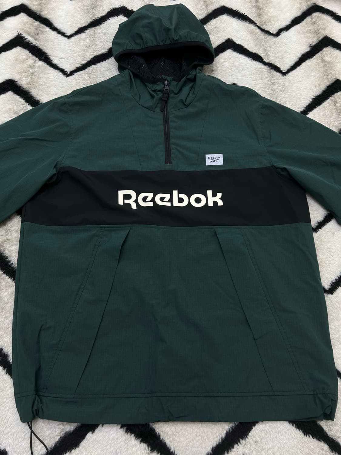 [L]리복 클래식 빅로고 후드 아노락/그린 상품이미지2