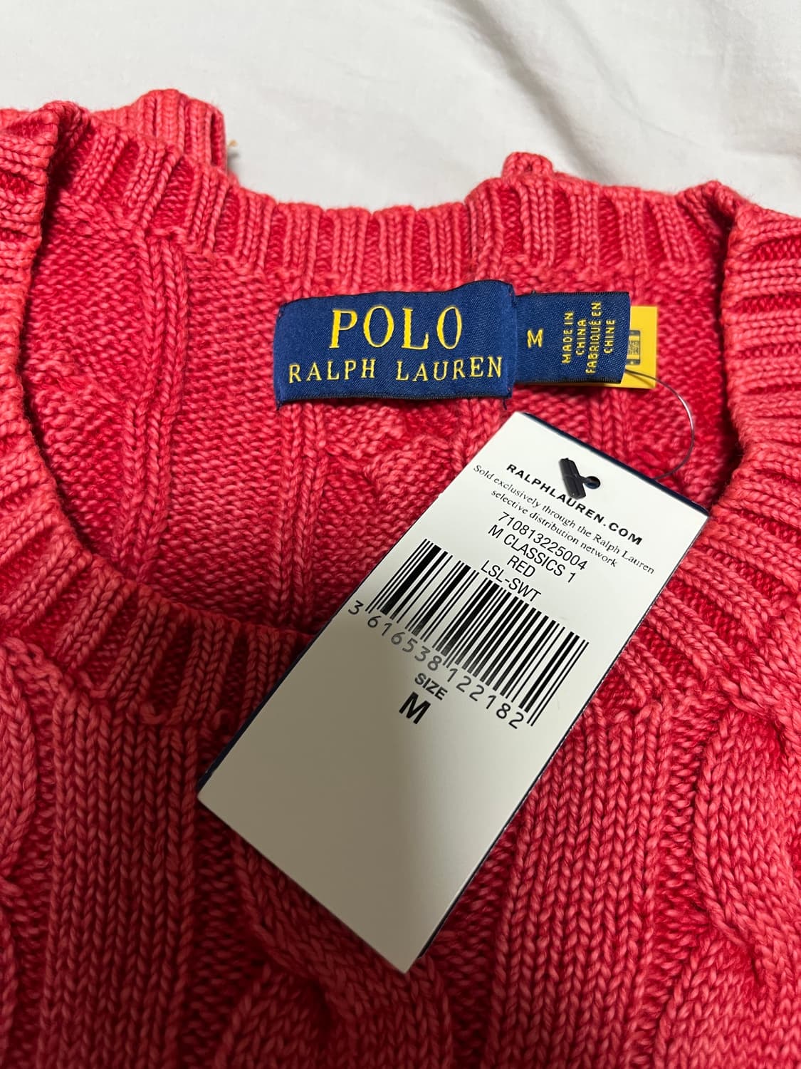 [M] 폴로 케이블 니트 스웨터 상품이미지4