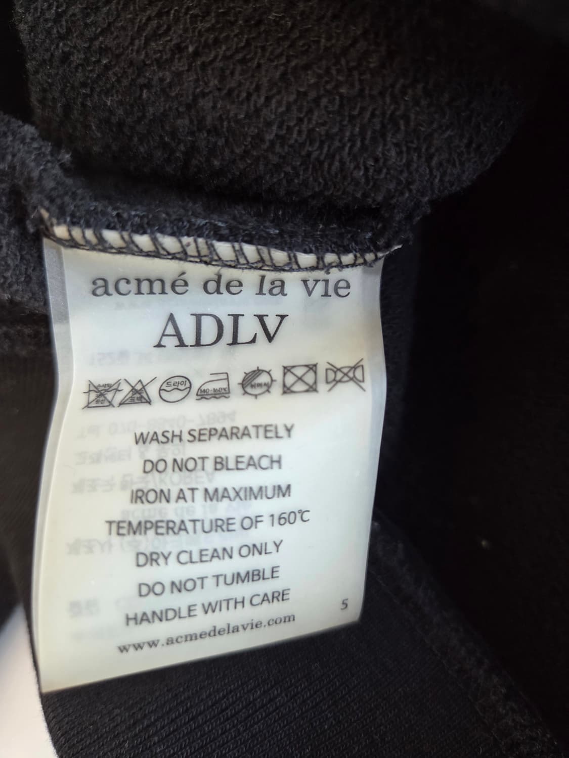 아크메드라비 베이비 페이스 빅로고 후드티 사이즈 2 상품이미지3