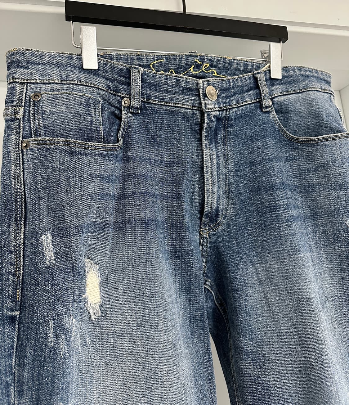 [시리즈] 남성 스트레이트 데미지 데님 상품이미지2