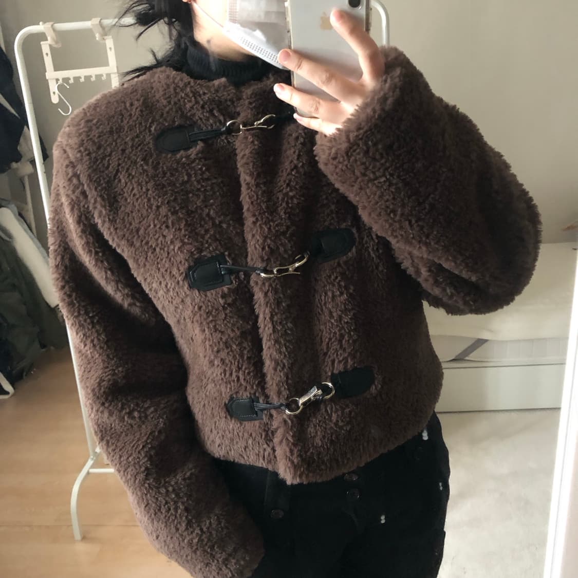 브라운 퍼 버클 자켓 상품이미지4