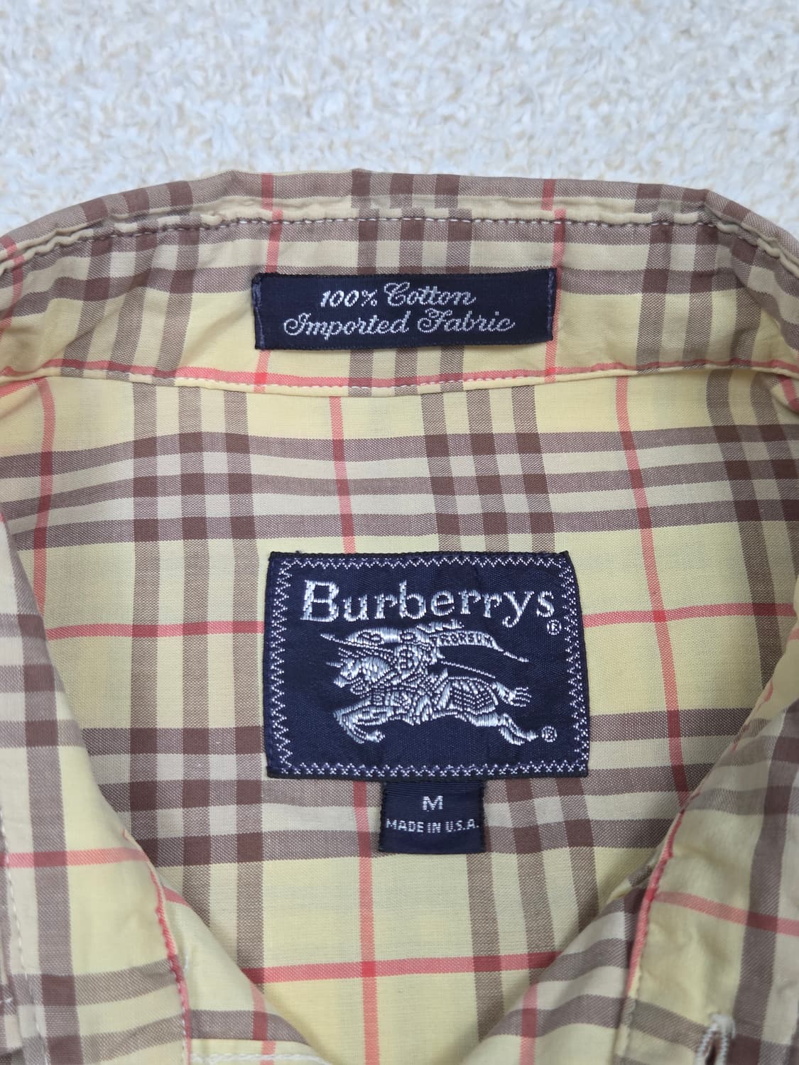 [버버리] 빈티지 노바체크 코튼 긴팔 셔츠 | S00112 상품이미지3