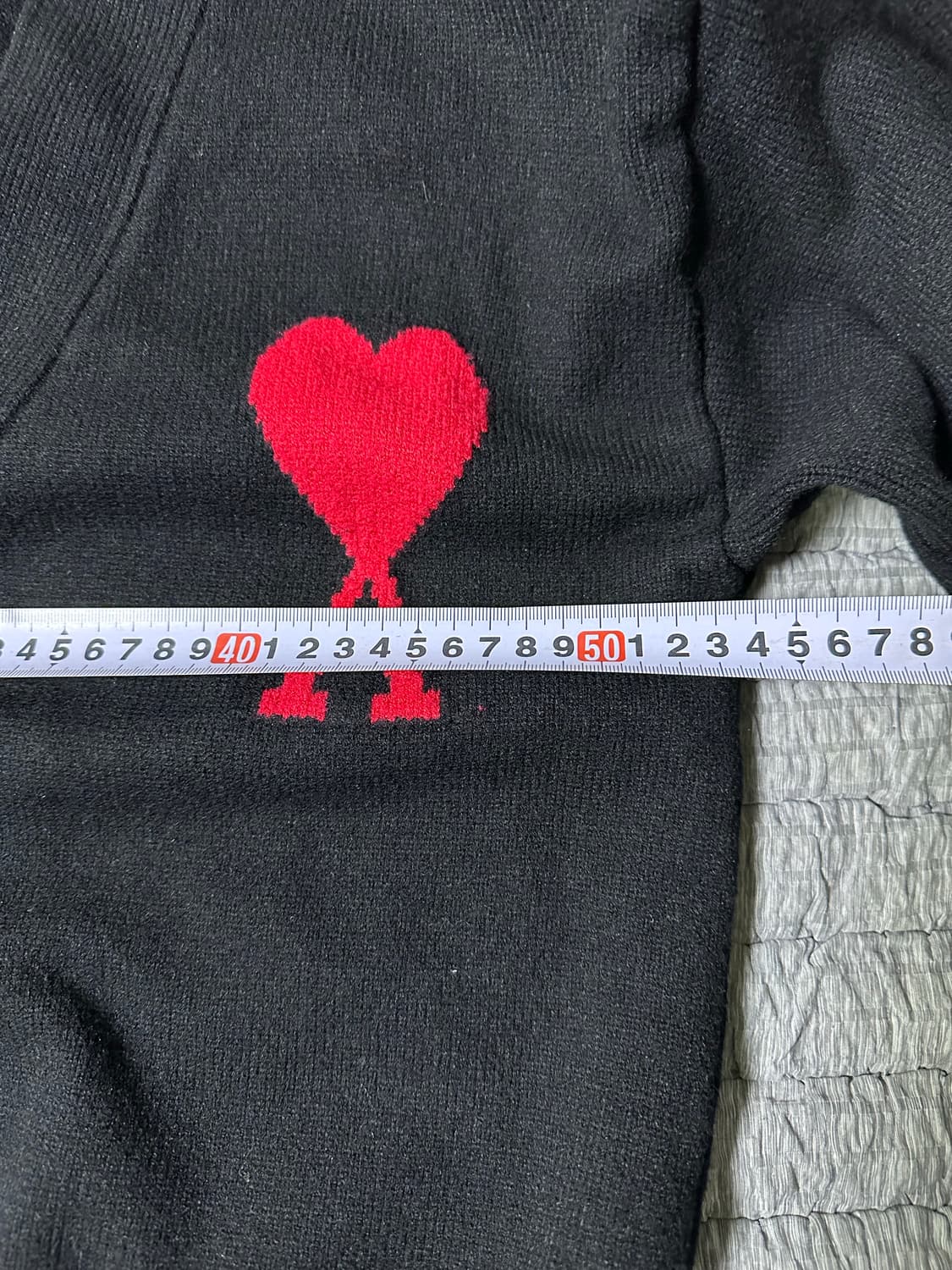 아미 빅하트 가디건 블랙 상품이미지8