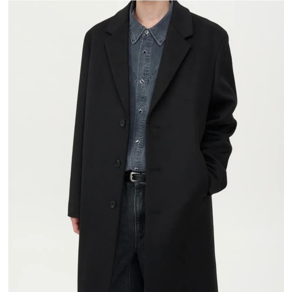 인사일런스 솔리스트 울 캐시미어 코트 L 정품 상품이미지5