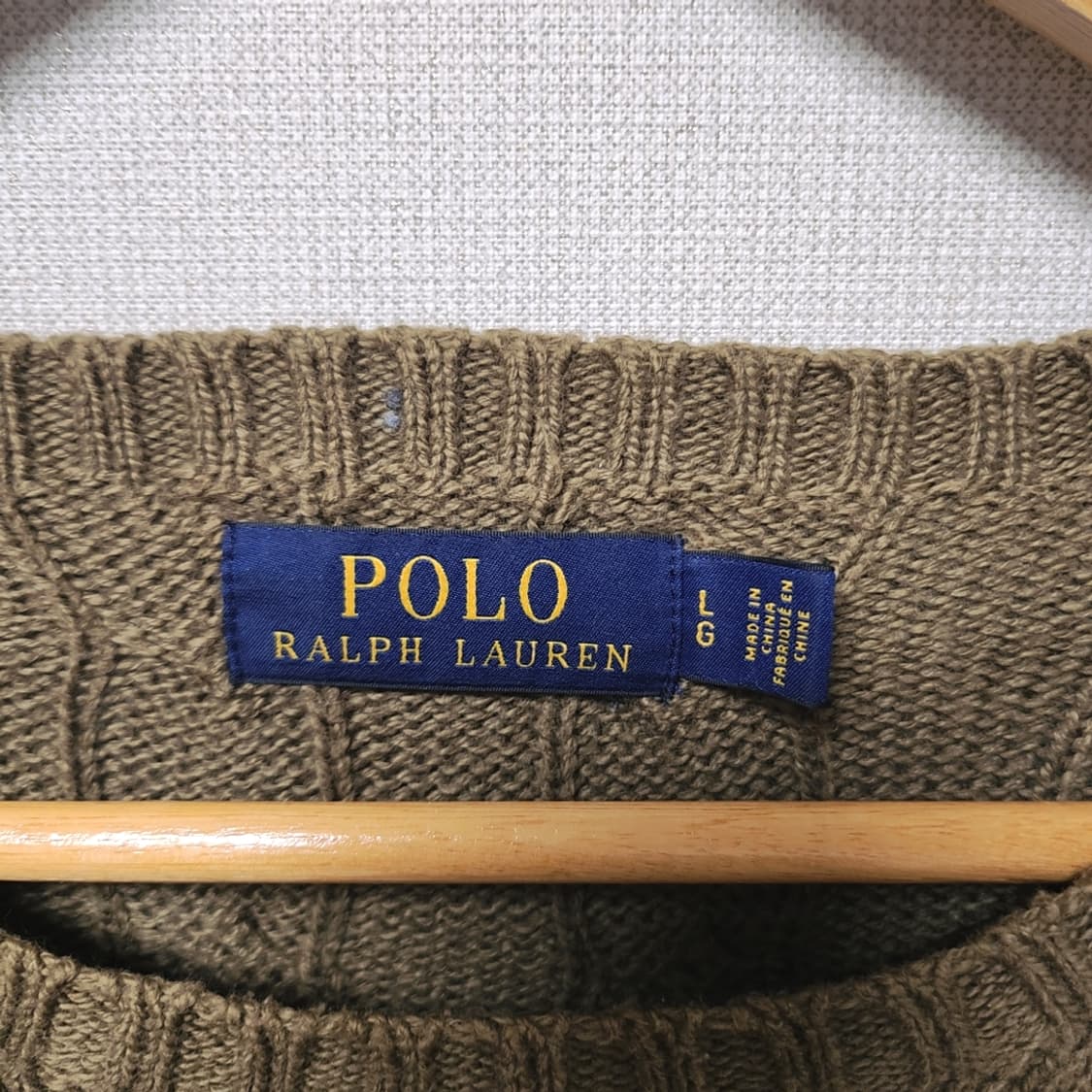 [L] 폴로 랄프로렌 케이블 꽈배기 니트 상품이미지3