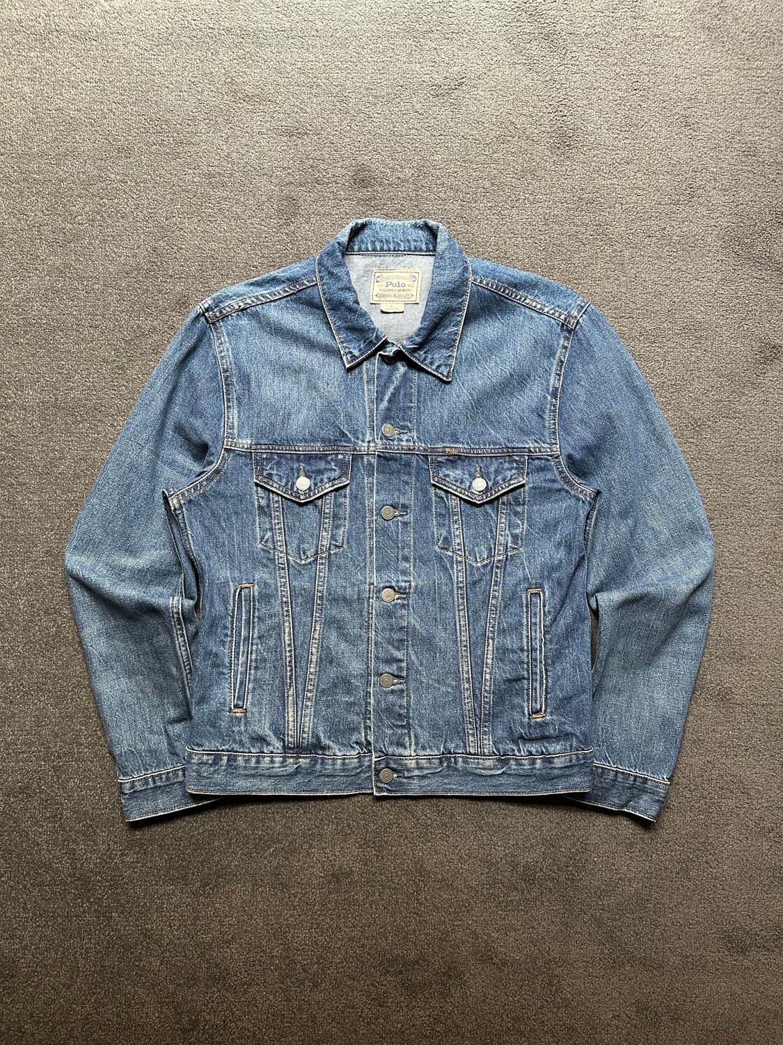 폴로 랄프로렌 연청 데님 자켓 M 상품이미지1