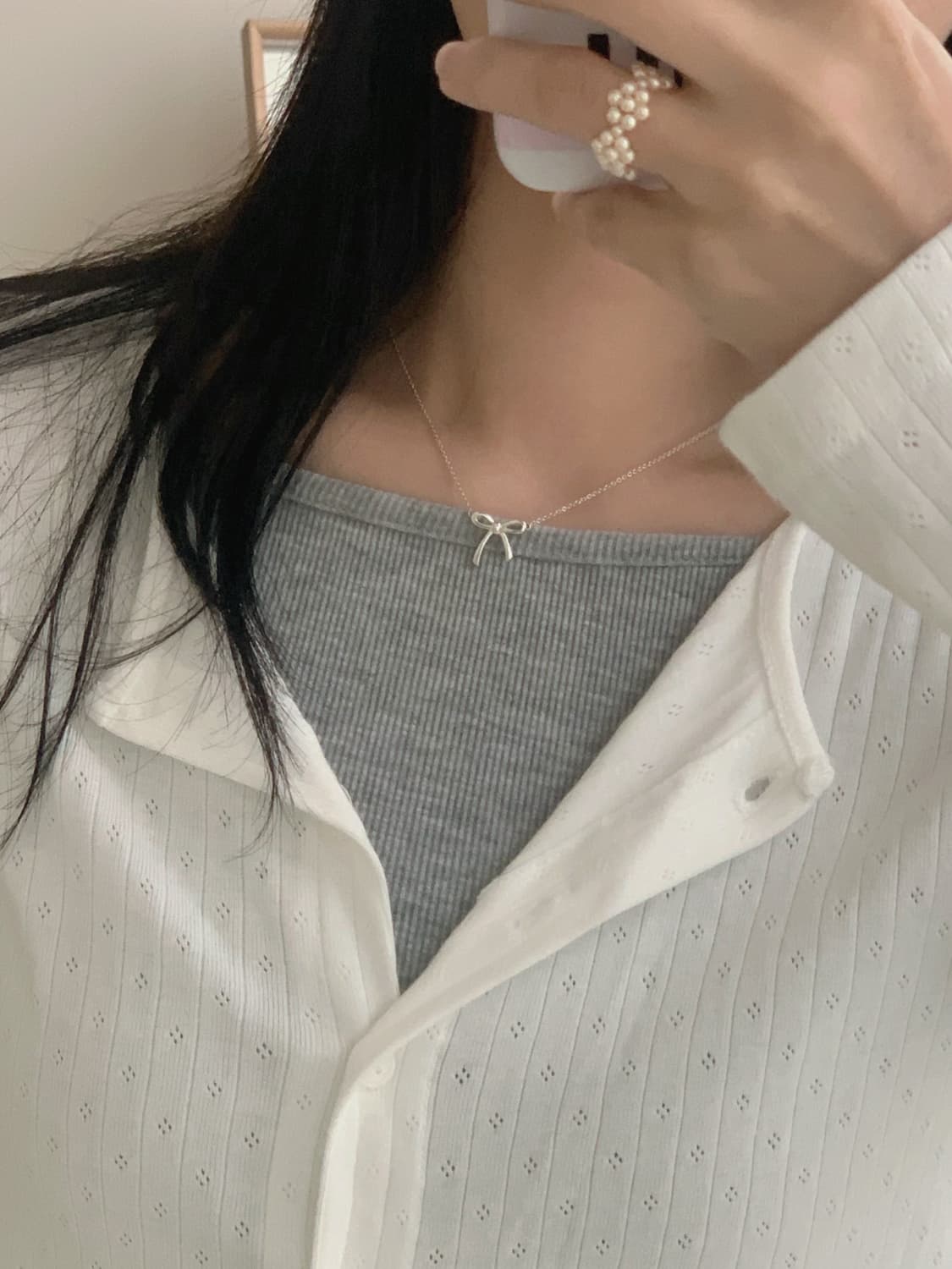 [ 티파니앤코 ]  티파니 신슬기 리본 목걸이 상품이미지9