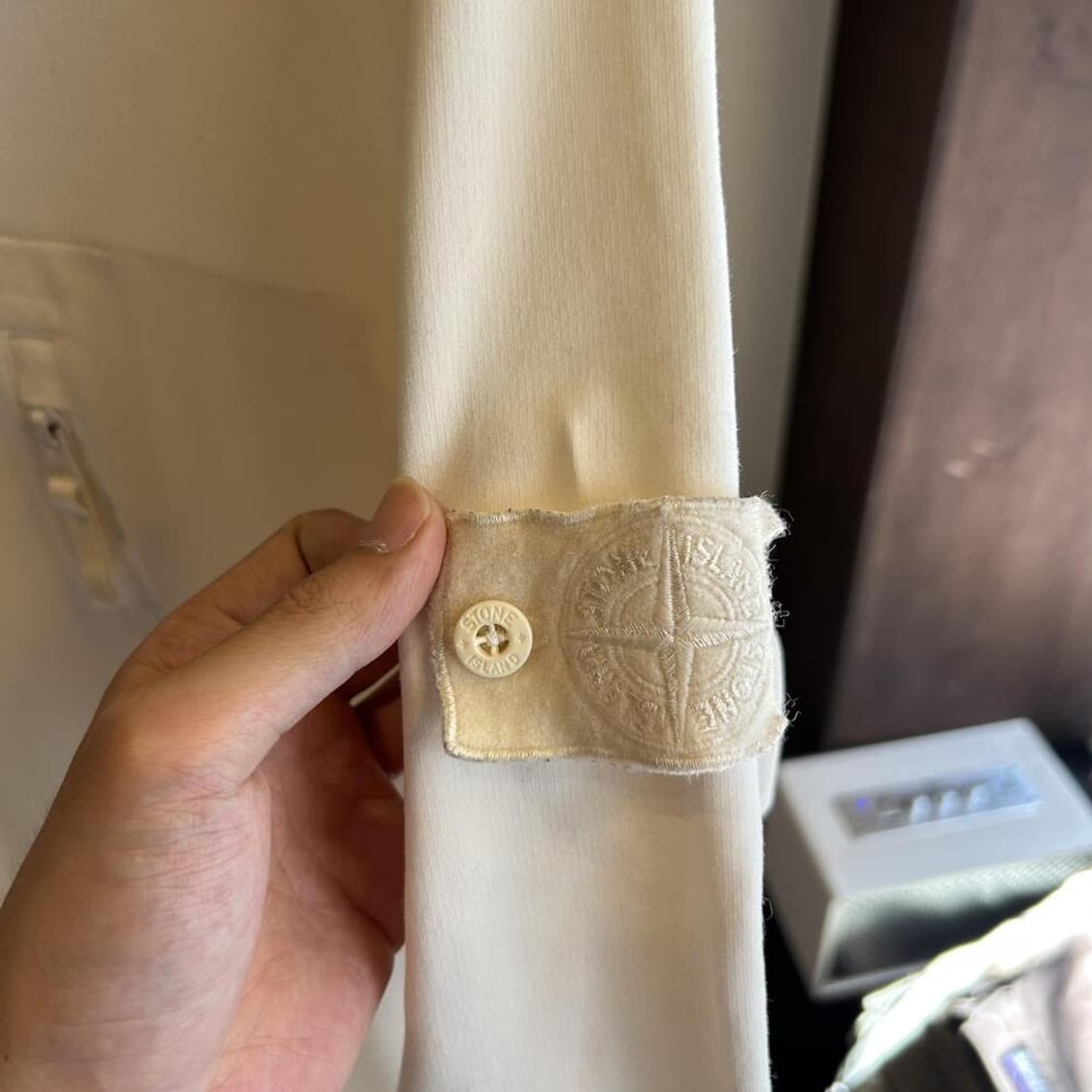 14117 - 스톤아일랜드 화이트 와펜 고스트피스 맨투맨 상품이미지6