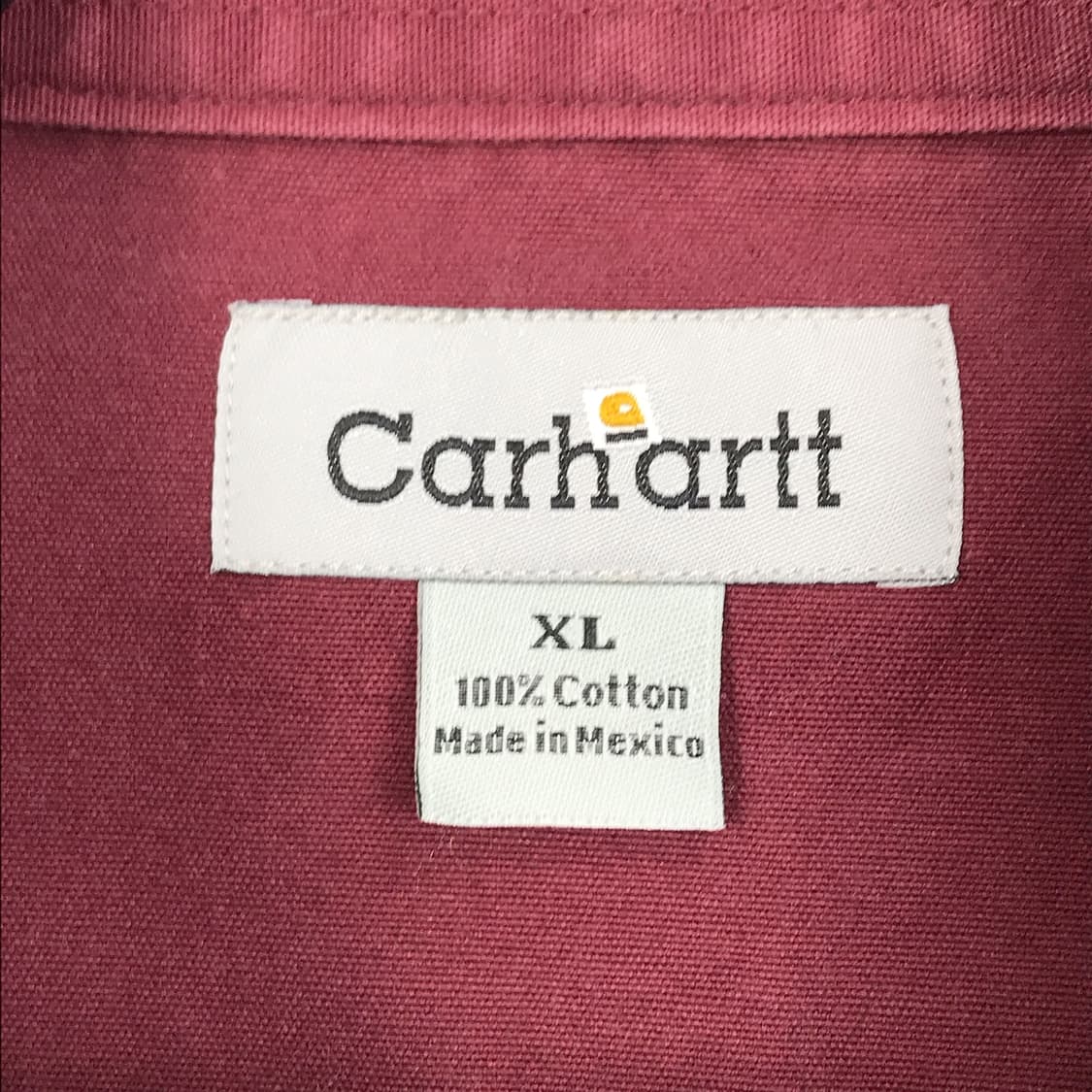 칼하트 Carhartt 투포켓 워크 셔츠 남방 와인색 남성XL 상품이미지8