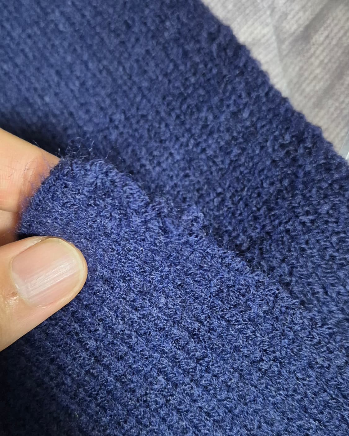 노티카 컴포트 코지 니트 머플러 Navy 새제품 상품이미지5