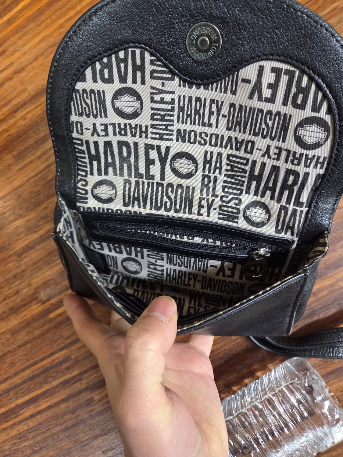 할리데이비슨 실버 윙 가죽 크로스백 상품이미지5