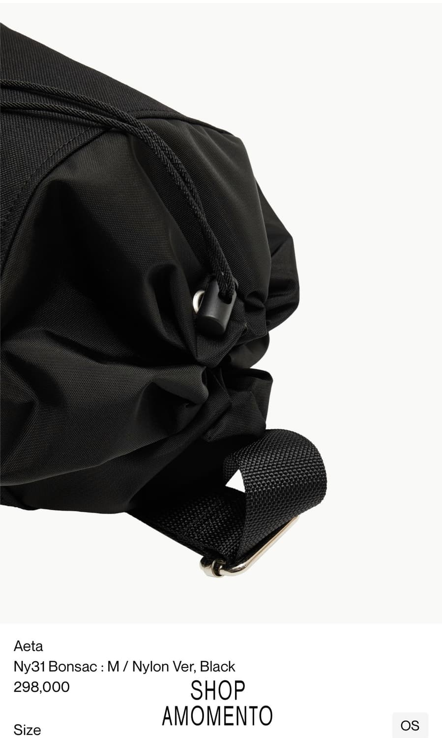 Aeta Ny31 Bonsac : M / Nylon Ver, Black 상품이미지2