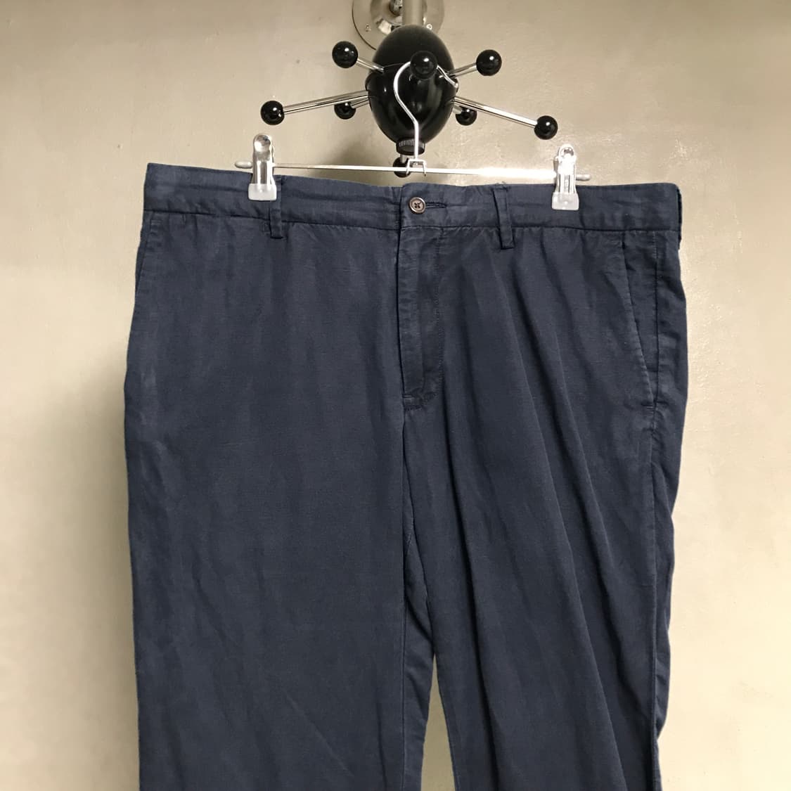 폴로 랄프로렌 QR 린넨 치노 팬츠 네이비 33/32 상품이미지2