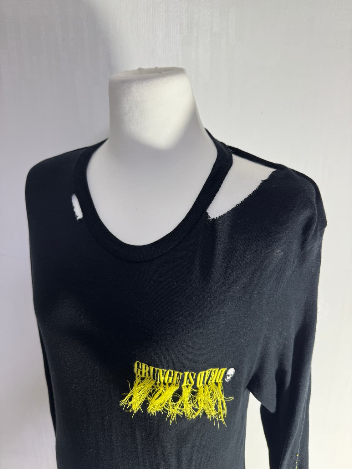 빈티지 Grunge is dead 데미지 롱슬리브 너바나 상품이미지5