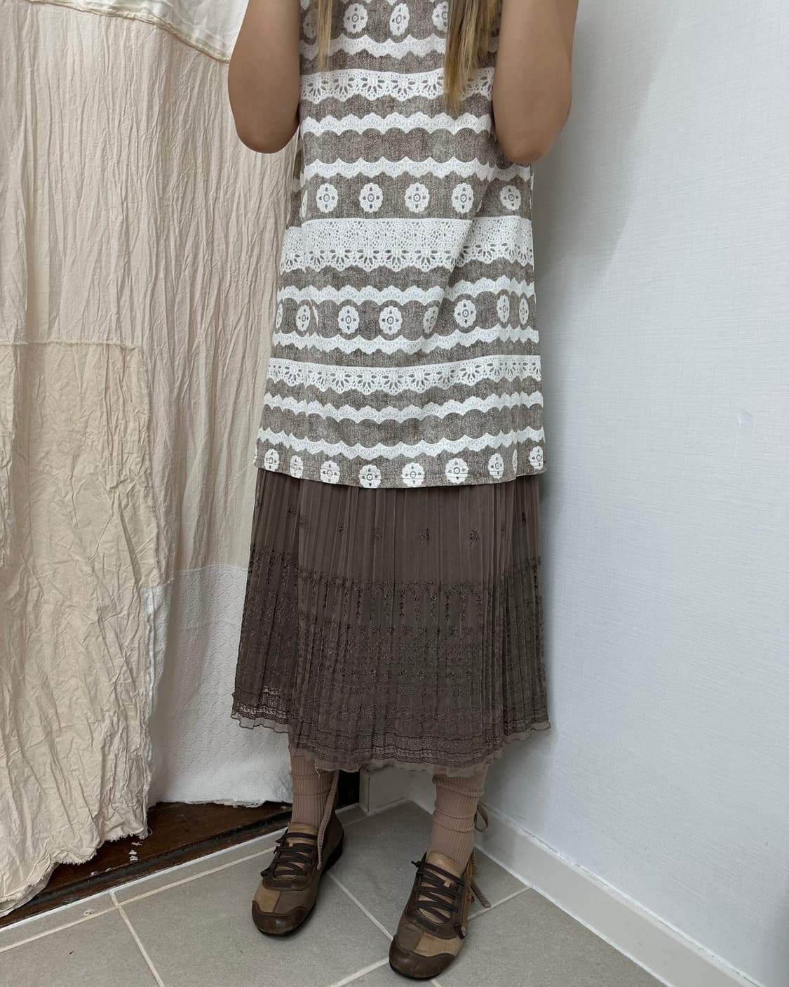 koret mesh skirt 상품이미지5