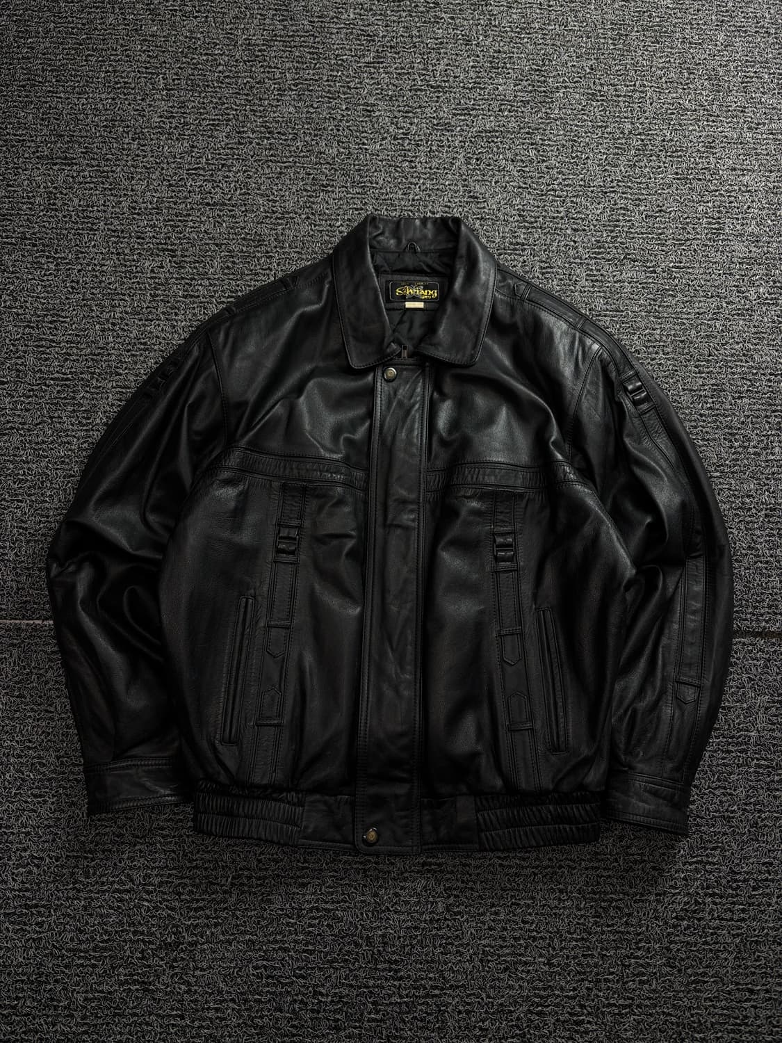 90s SILVIANG 아카이브 버클 디테일 에이징 램스킨 자켓 1786 상품이미지2