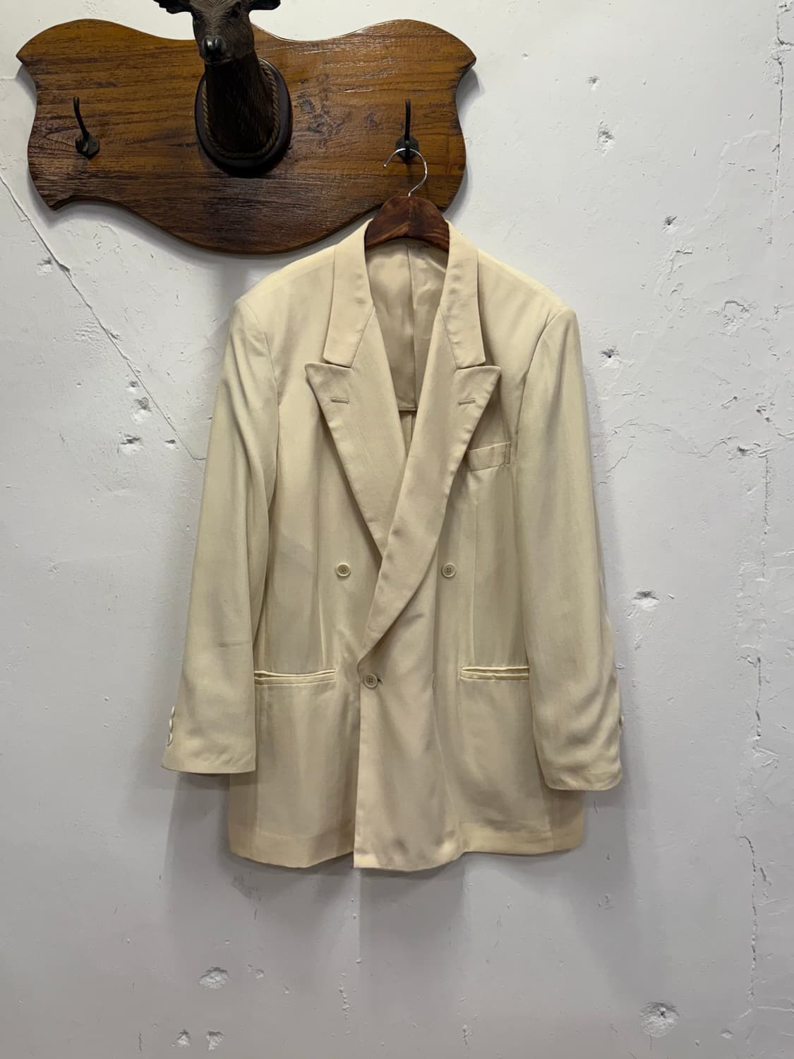  L) LANVIN Paris Double-Breasted Tencel  상품이미지1