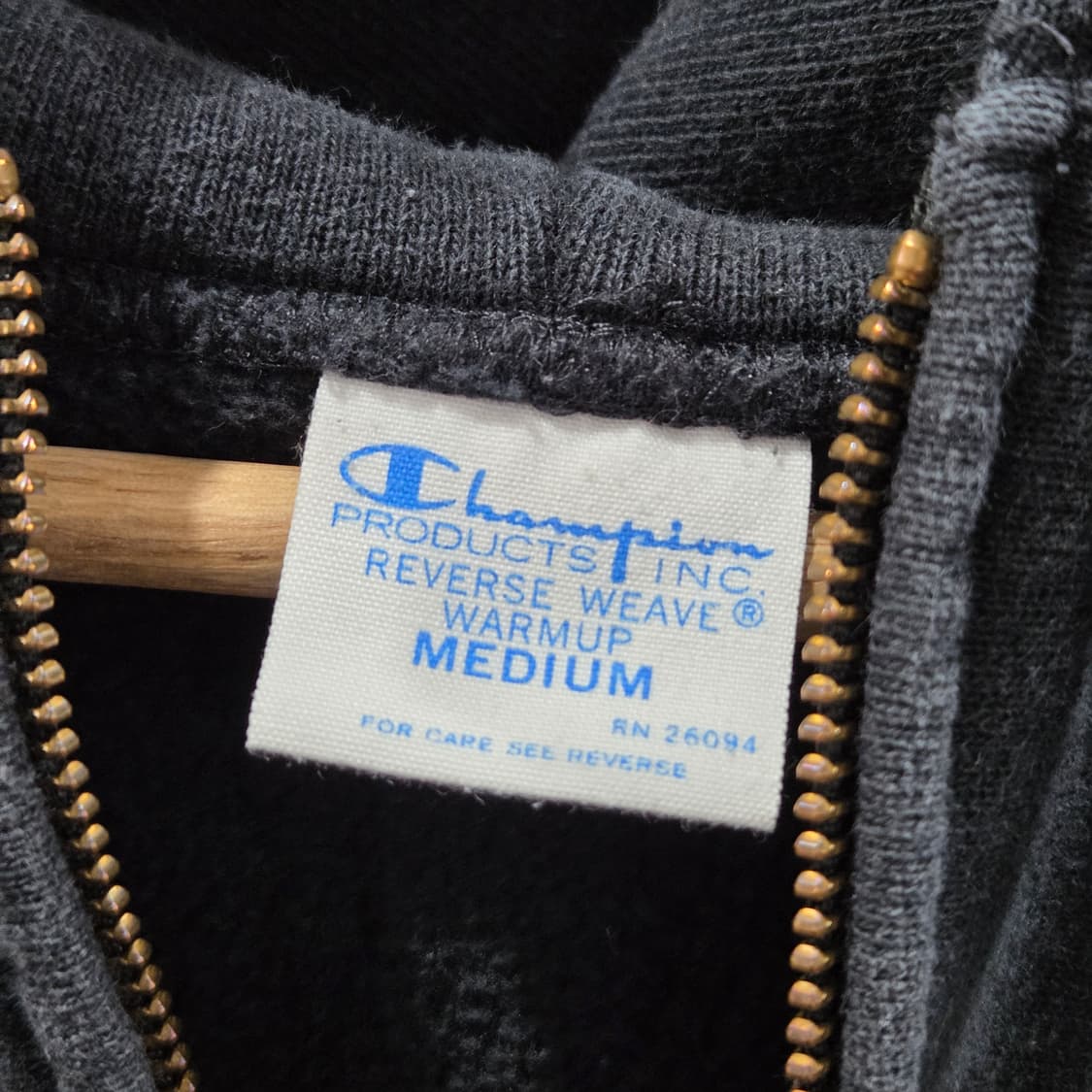 챔피온 블루택 리버스위브 기모 후드집업 M 상품이미지3