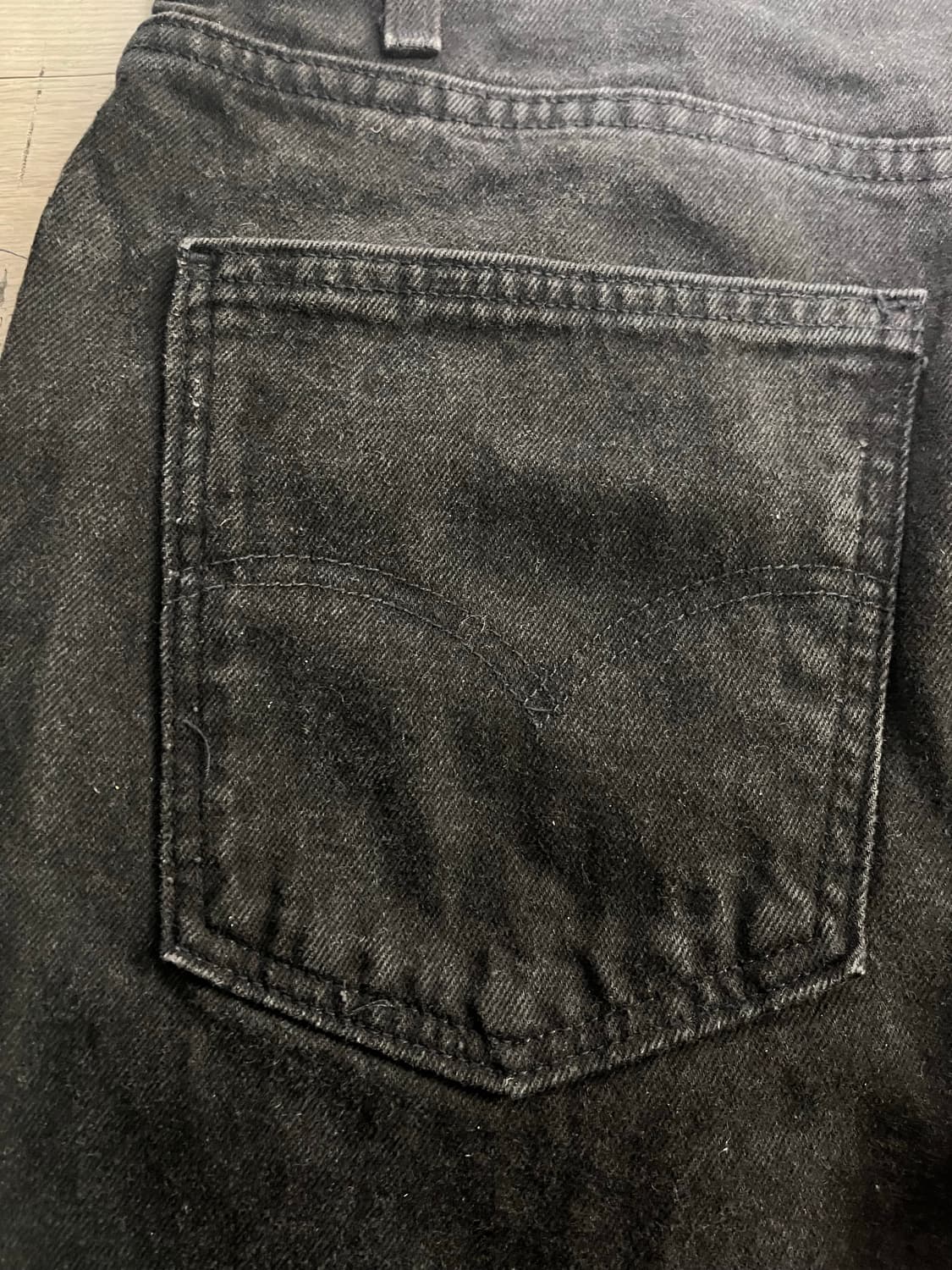 90s 리바이스 565 루즈 스트레이트 오렌지탭 블랙 상품이미지4