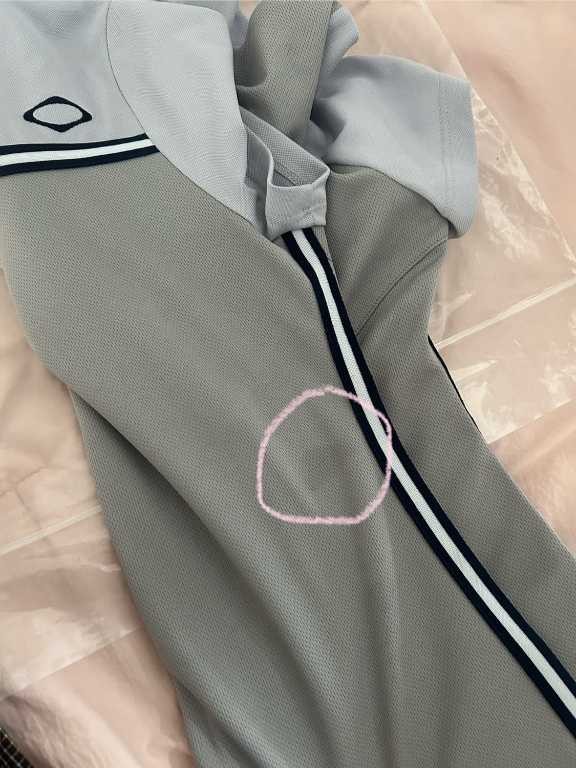 미스치프 셔링 후드 저지 탑_그레이_M 상품이미지3