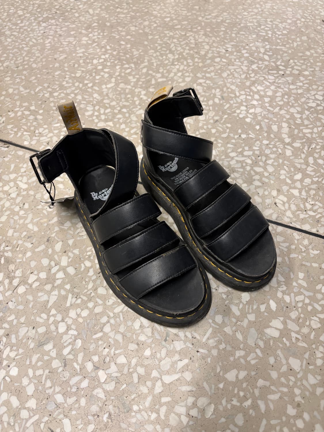 Dr. Martens Black Strap Sandals 상품이미지3