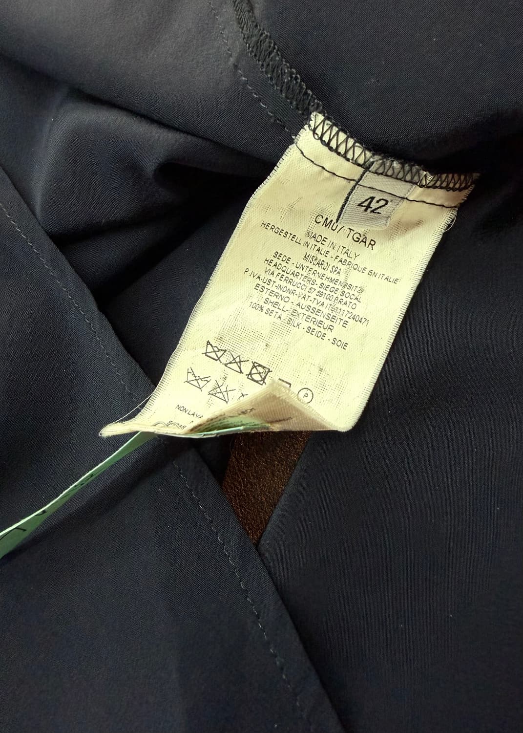 42/ 요지야마모토 실크 슬리브 긴팔 상품이미지8