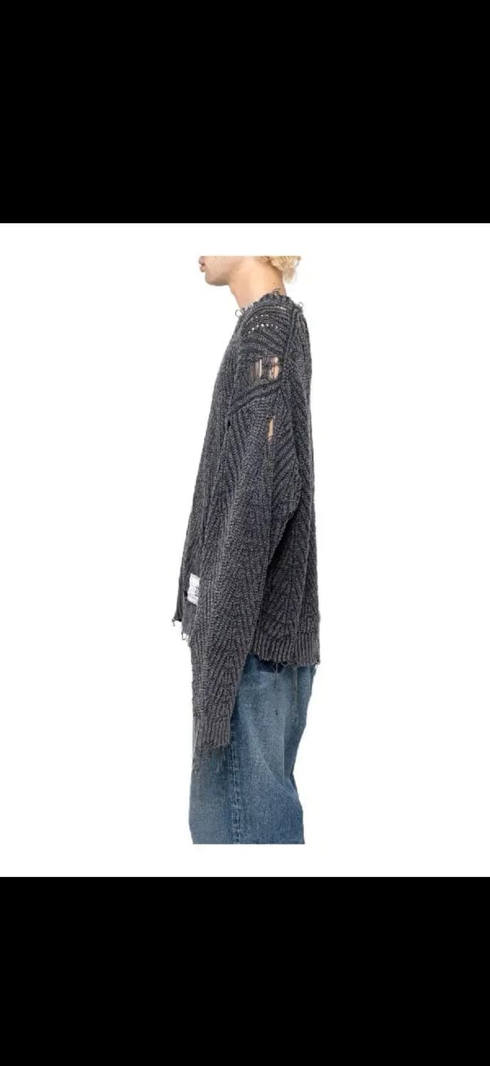 미하라 야스히로 데미지 블리치 니트탑 48 상품이미지4