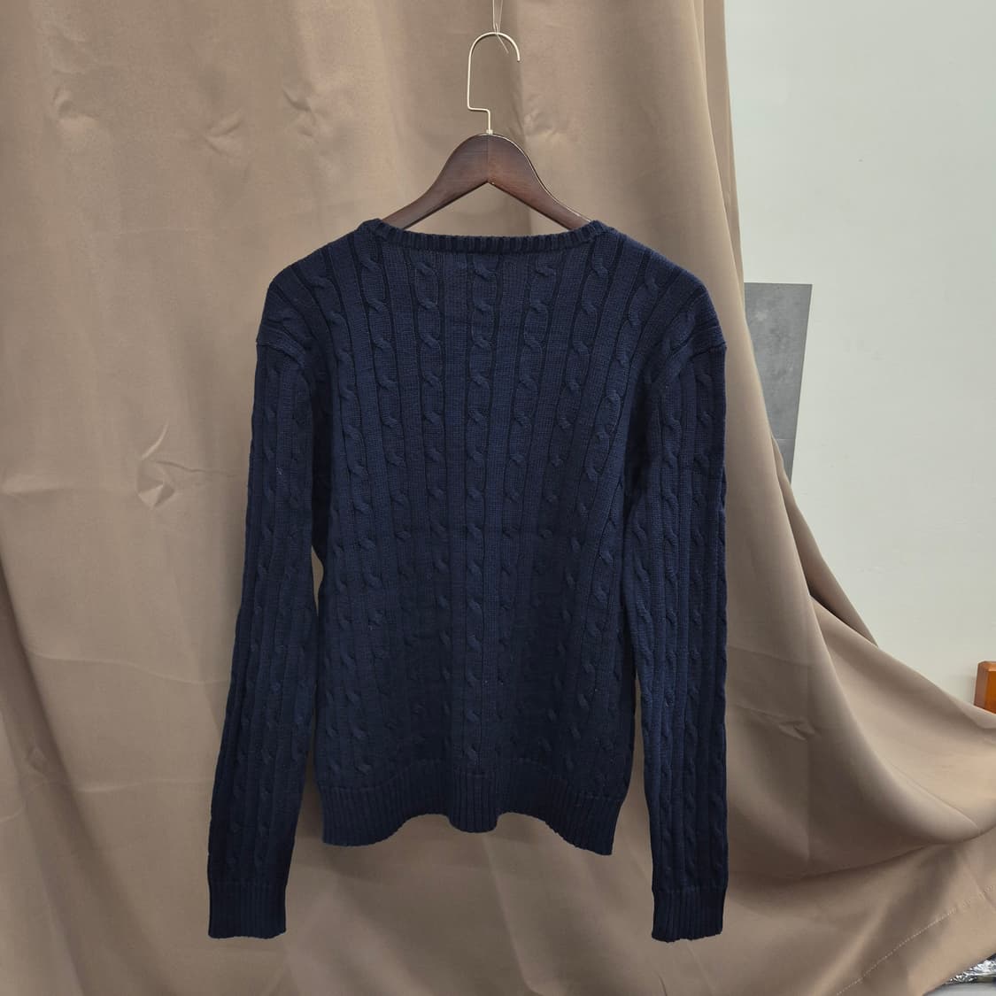 폴로 랄프로렌 네이비 꽈배기 니트 XL 상품이미지3