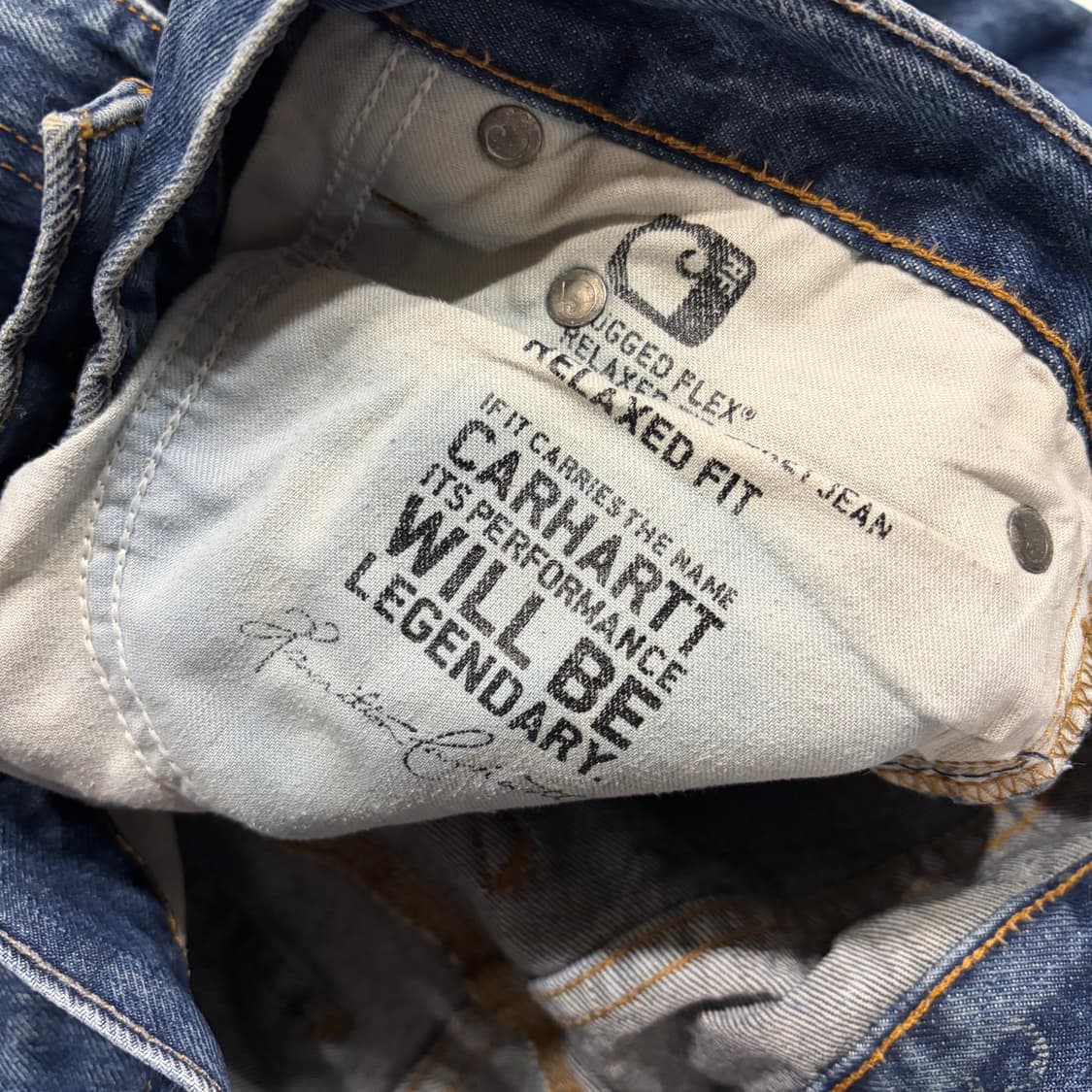 [32x30] 칼하트 릴렉스드핏 데님 청바지 워크 팬츠 C469 상품이미지7
