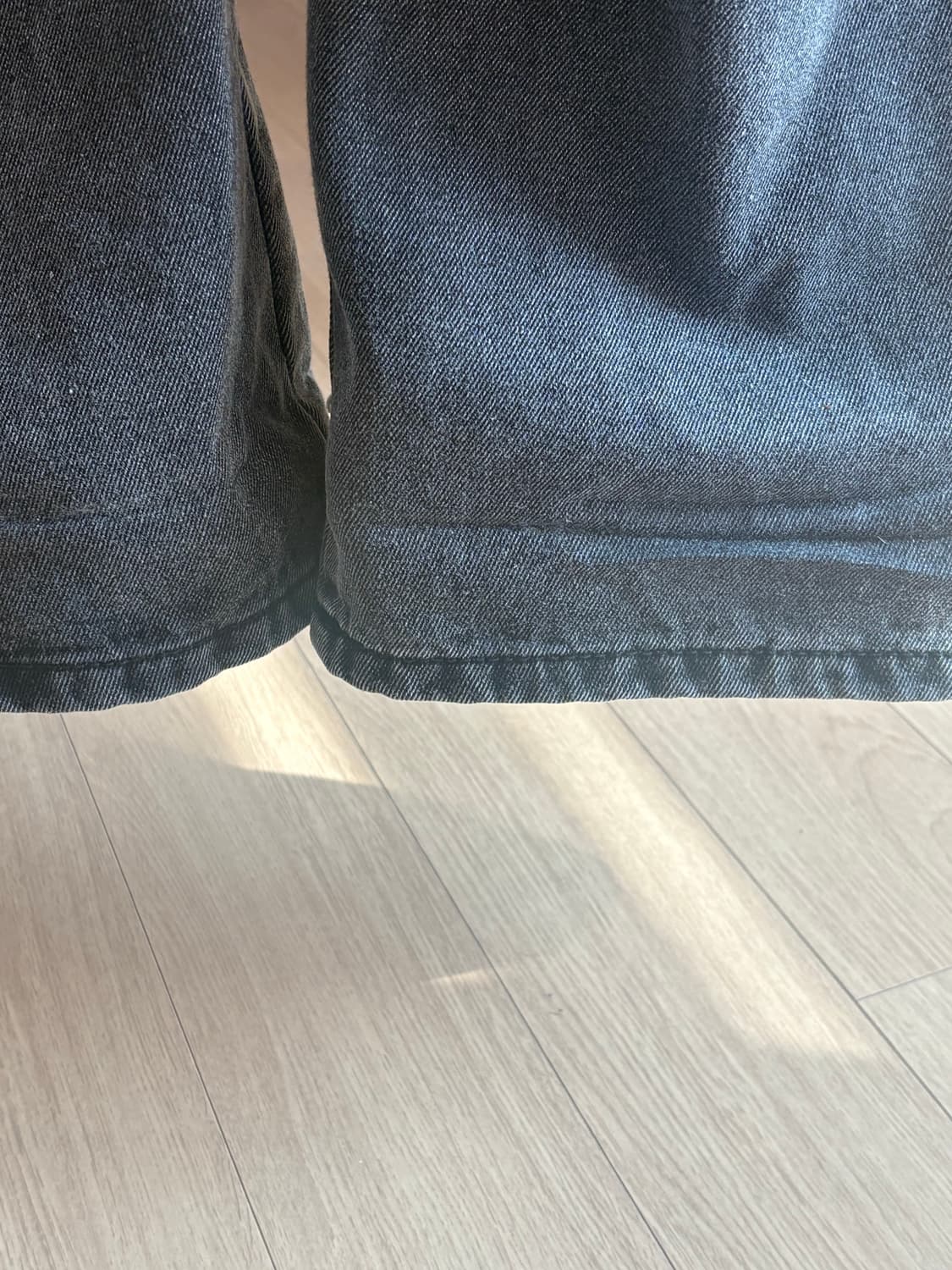 코이세이오 플라워 스냅 데님 팬츠 블랙 상품이미지5