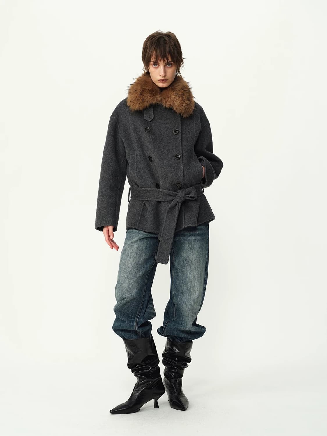 EVISTUB 울 코트 상품이미지5