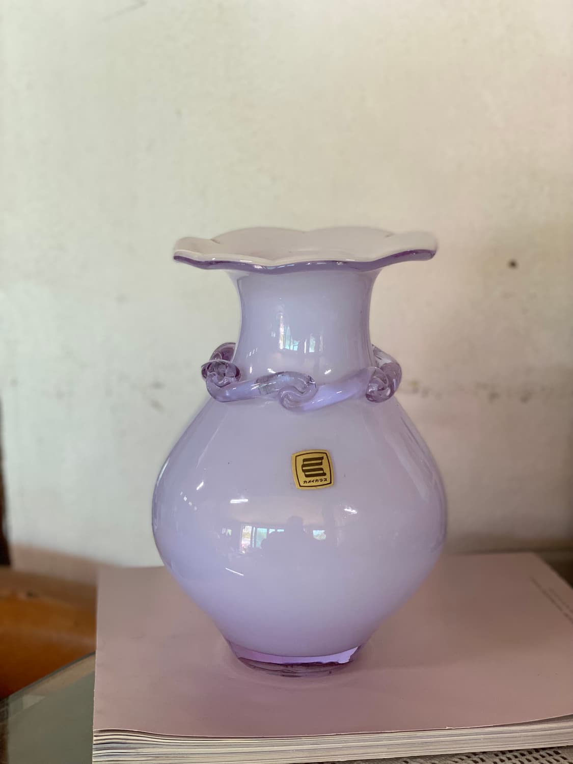 일본 kamei osaka 카메이 글라스 유리 화병 꽃병 상품이미지1