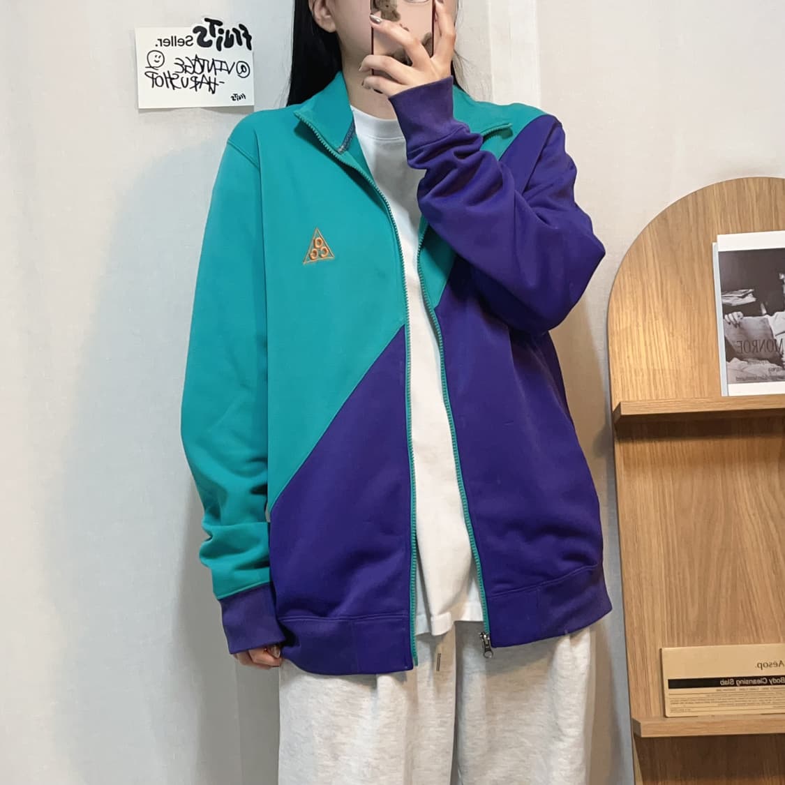 [정품] 나이키 acg 사선 기모 져지 집업 [ L ] 상품이미지2