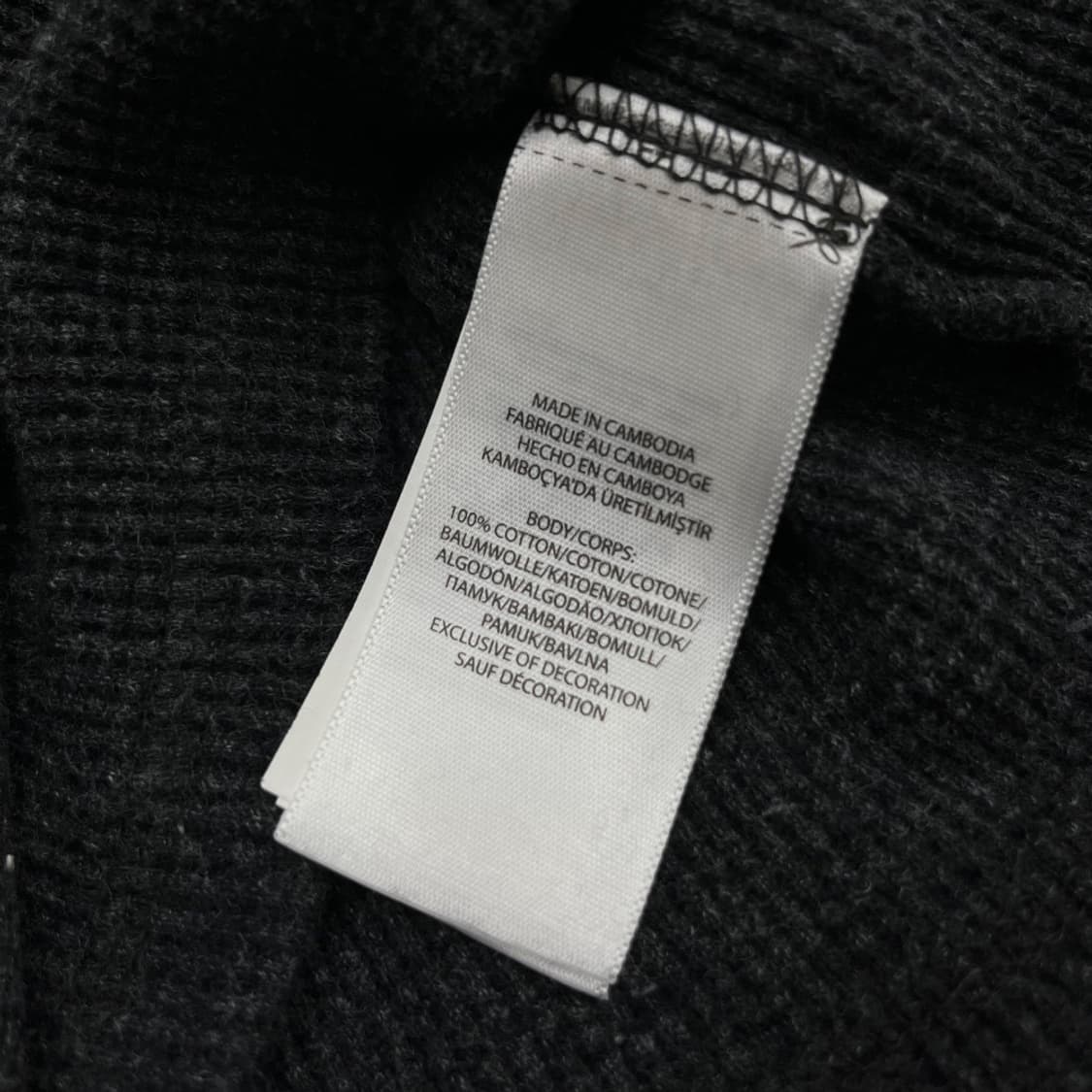 폴로 랄프로렌 화이트포니 와플 차콜 롱슬리브 L 상품이미지5