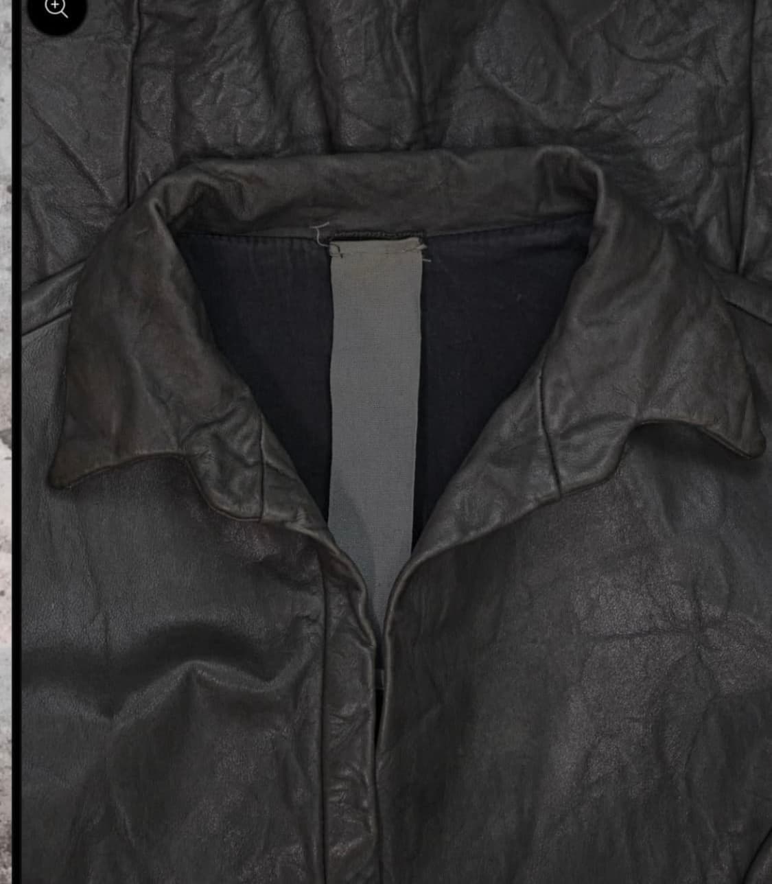 Carpe diem 드레이프 레더 셔츠 상품이미지7