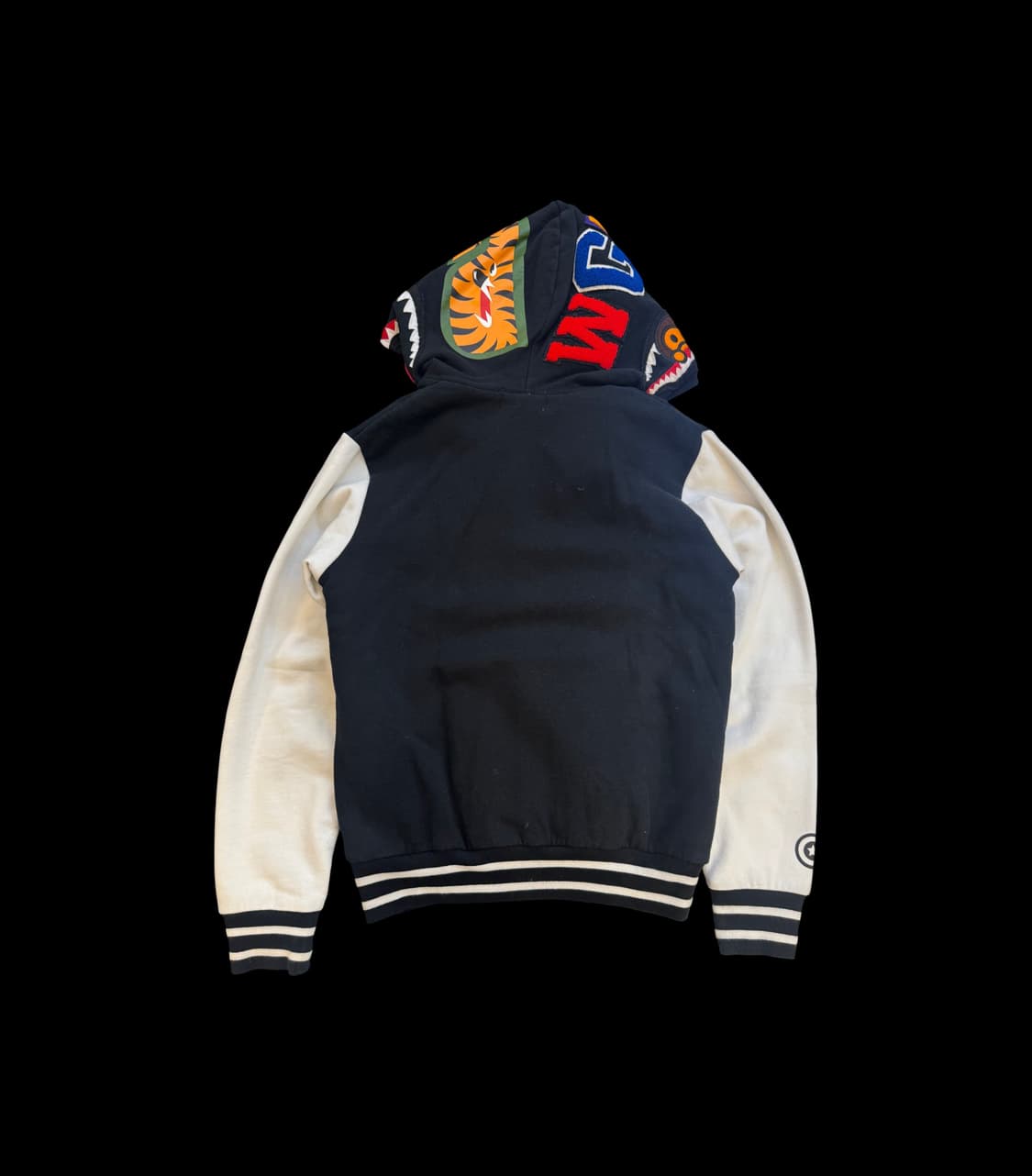 베이프 샤크 후디드 바시티 자켓 상품이미지2