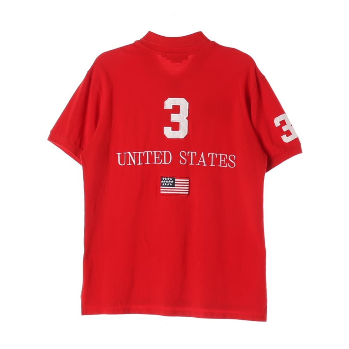 폴로 랄프로렌 USA 빅포니 레드 카라 반팔티 XL 상품이미지2