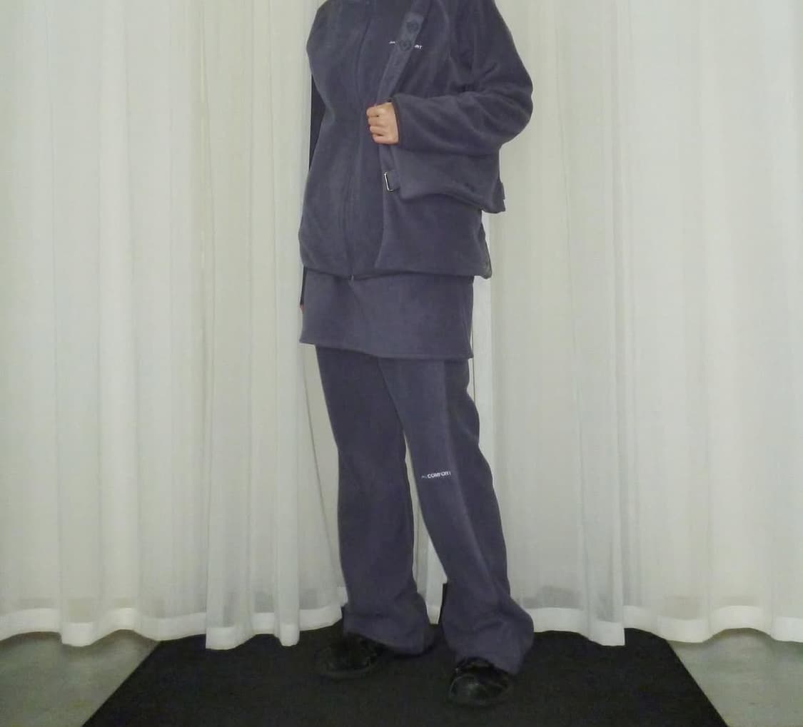 지초이컴포트 24-006 쿨그레이 레이어드 팬츠 2 상품이미지1