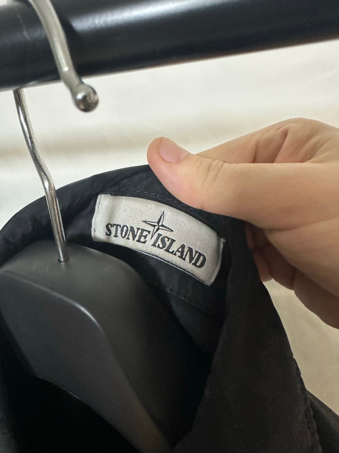 스톤아일랜드 올드이펙트 오버셔츠 블랙 (M) 상품이미지5