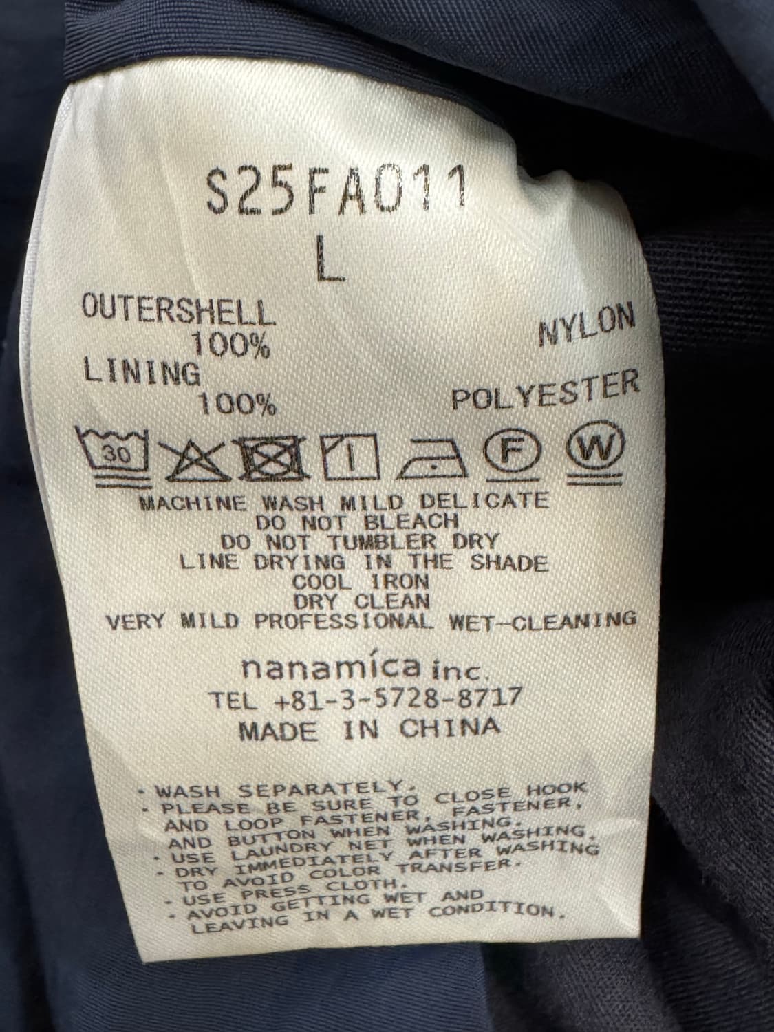 [L][105] 나나미카 리버시블 후드 자켓 네이비 상품이미지8