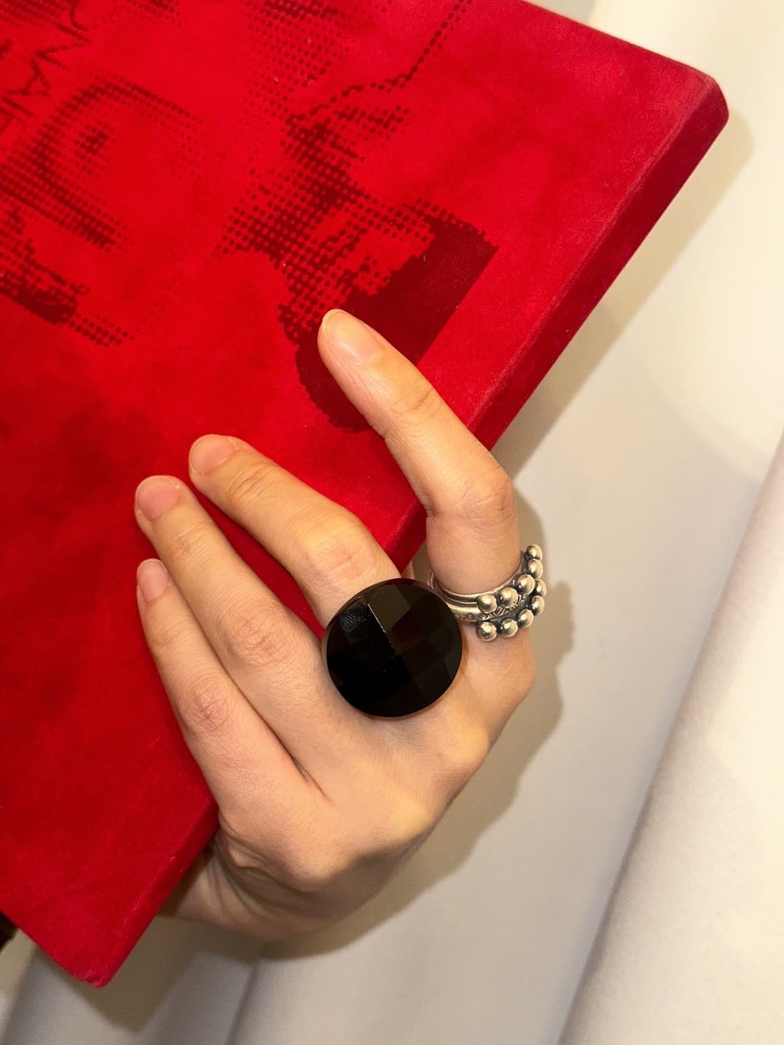 (12호)Onyx 925silver ring 상품이미지1