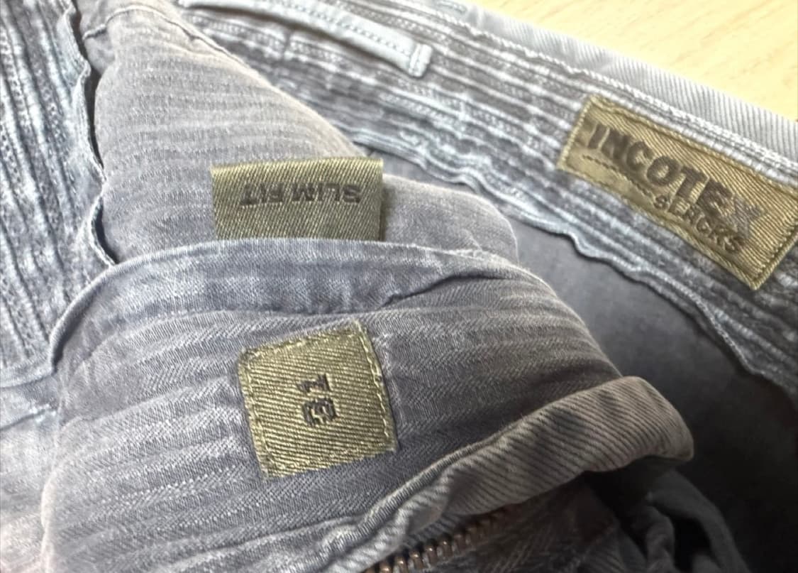 INCOTEX 남성 슬림핏 치노 31사이즈 slim fit 상품이미지2