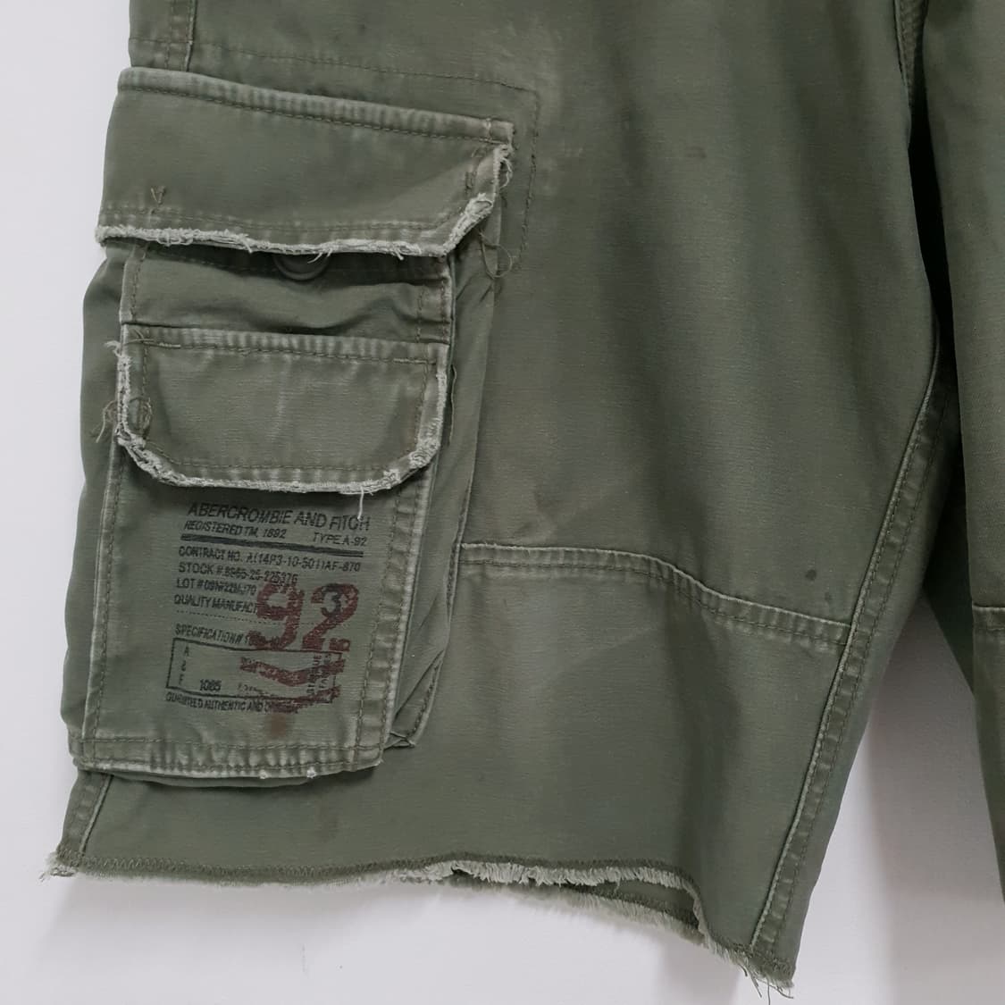 아베크롬비 y2k빈티지 그런지 버뮤다팬츠 카고반바지 상품이미지2